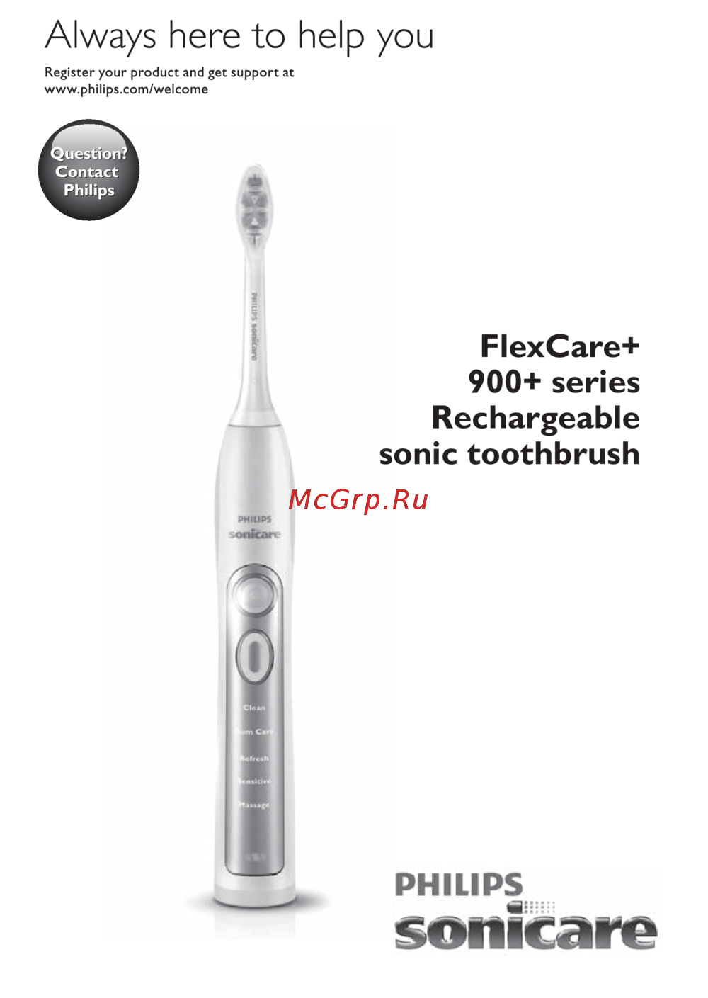 Philips HX6921/06 Инструкция по эксплуатации