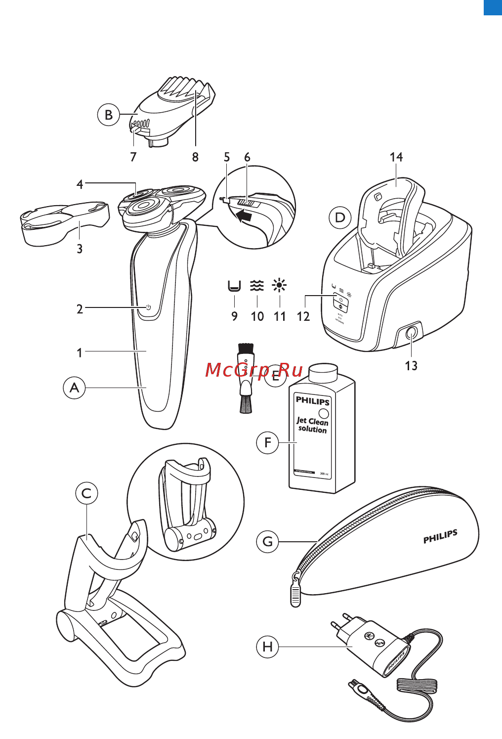 Philips RQ1297/23 Инструкция по эксплуатации онлайн [2/33] 235380
