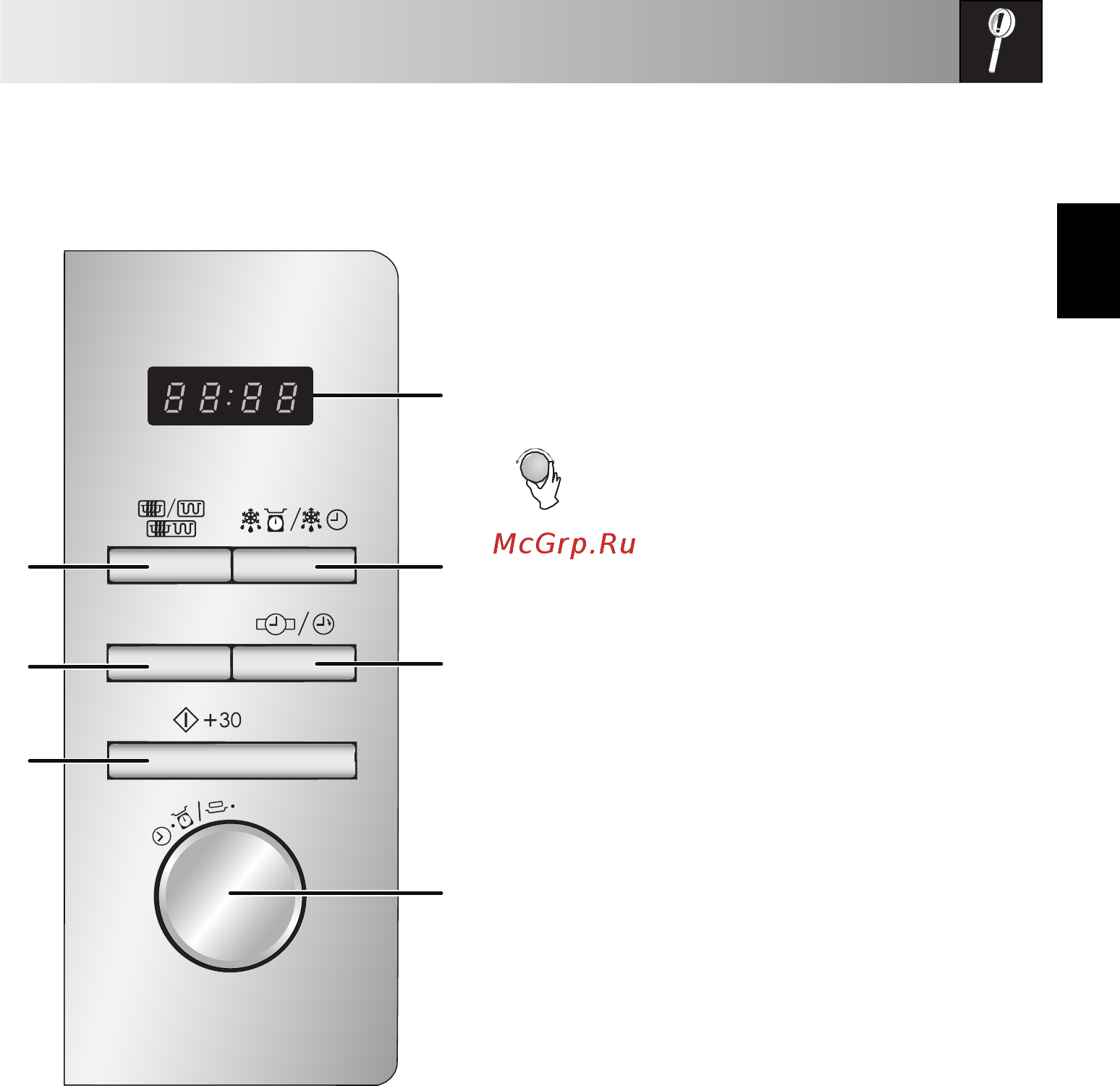 Sharp R6852RSL [5/24] Панель управления