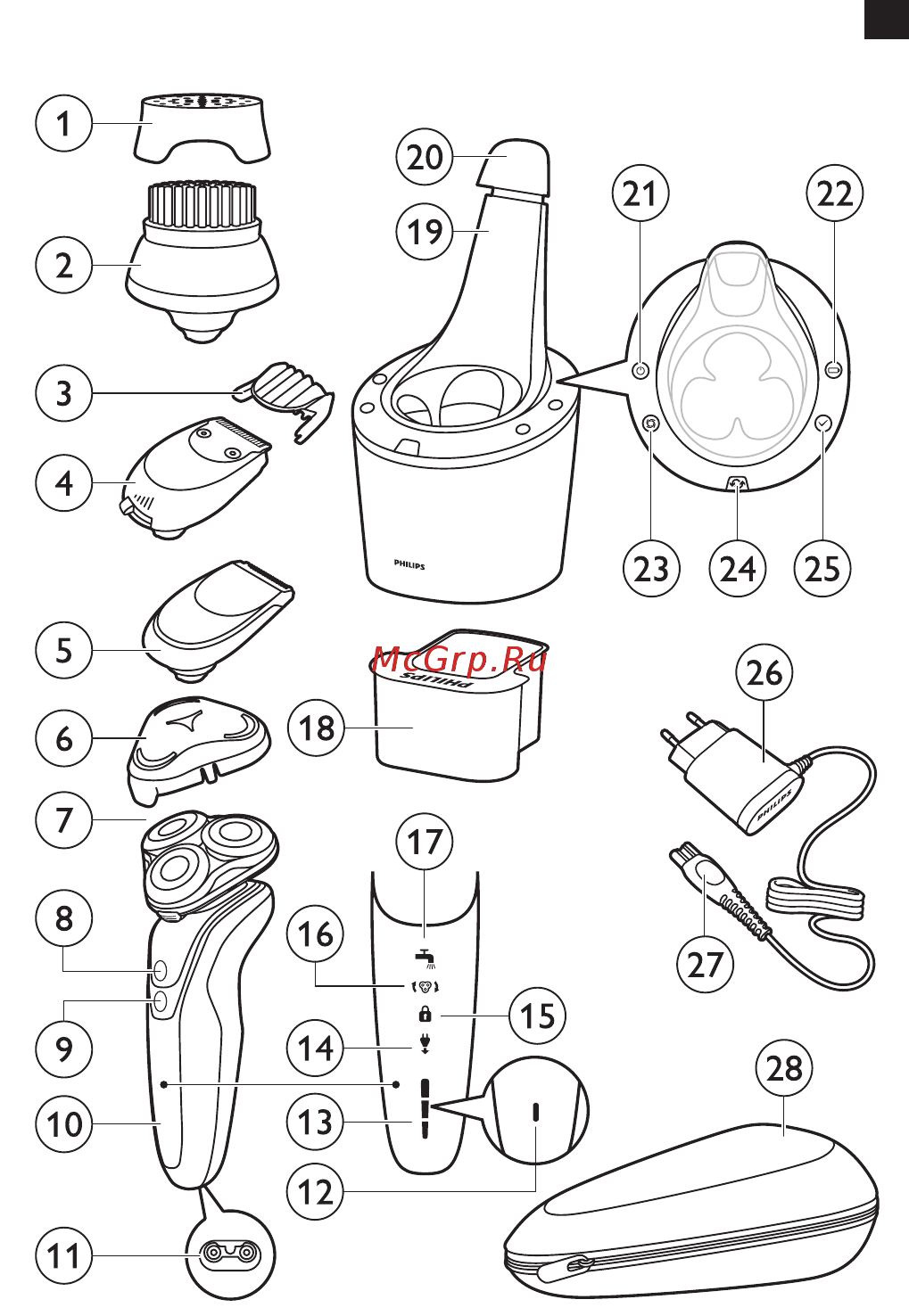 Philips S5550/44 Инструкция по эксплуатации онлайн [2/652] 235735