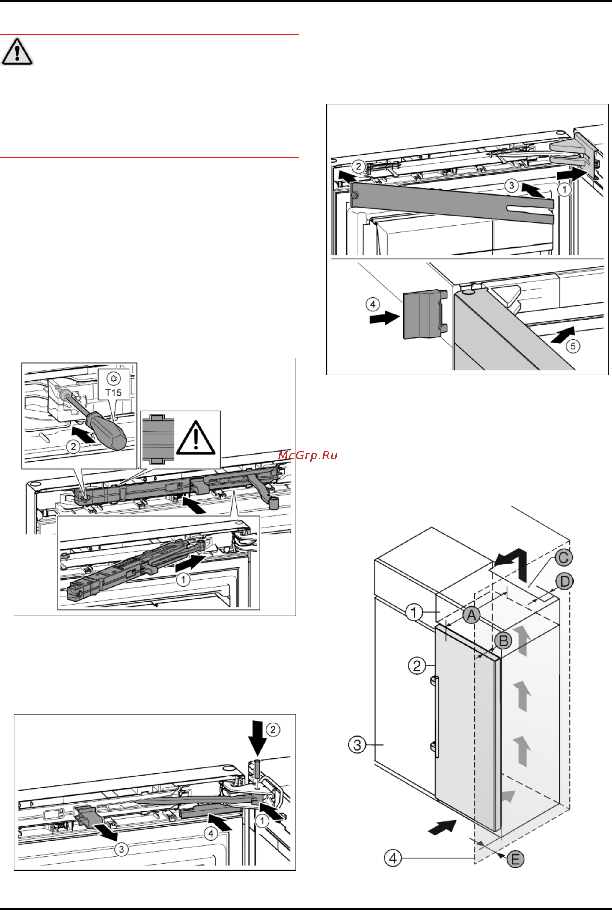 Liebherr BP 2850-20 [12/22] Выравнивание двери