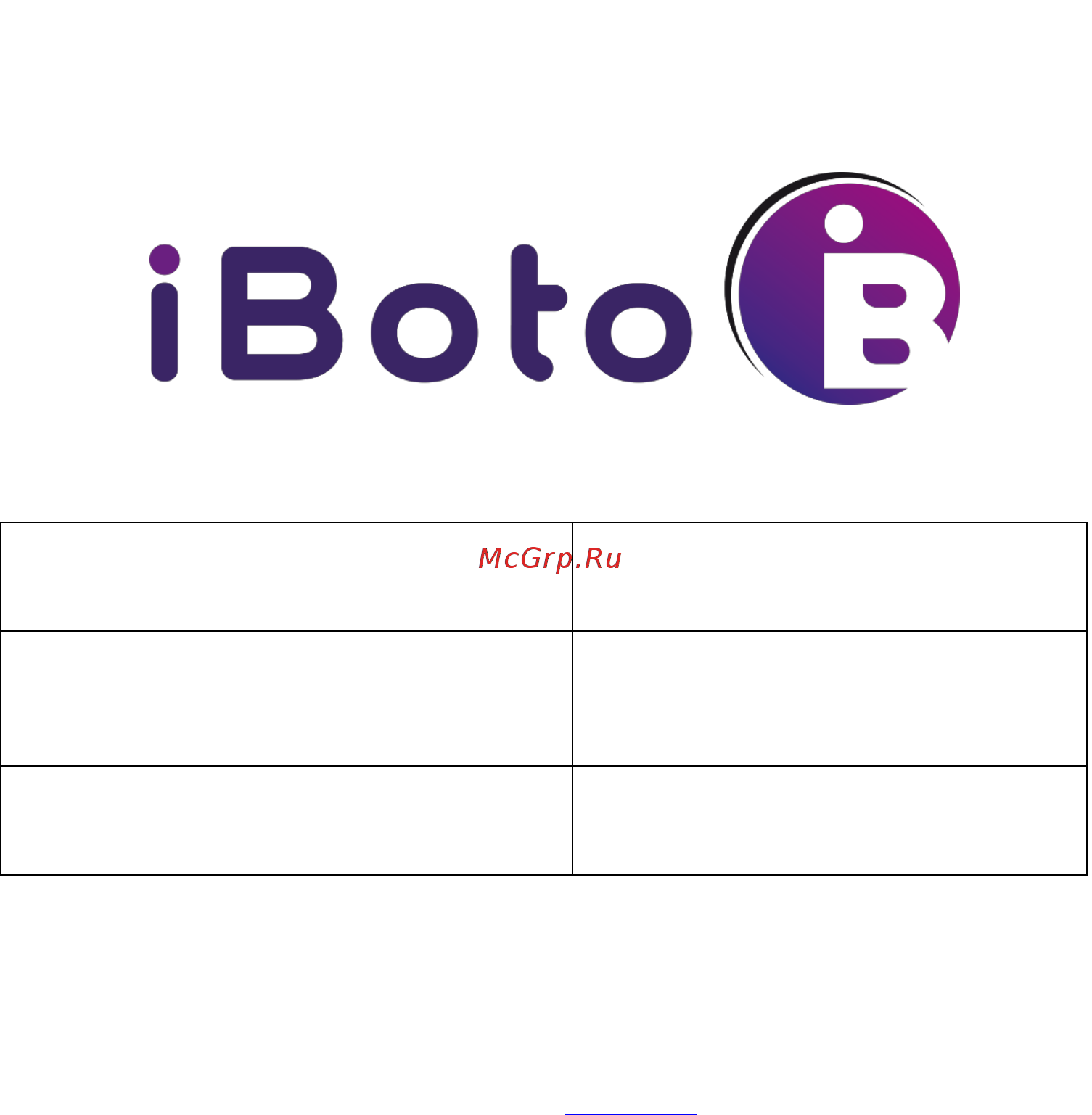 iBoto aqua X310 [14/16] Технические характеристики