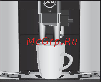 Jura E60 Piano Black [20/52] Долговременная настройка количества воды по размеру чашек