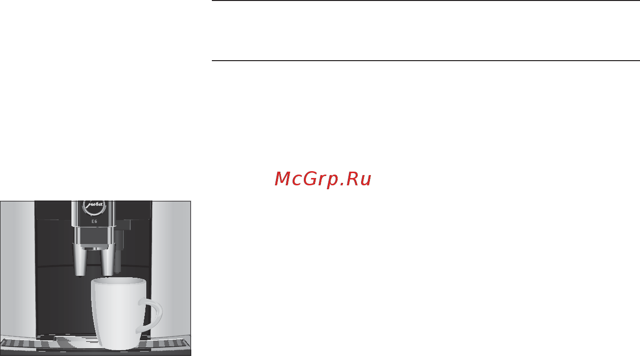Jura E60 Piano Black [22/52] Горячая вода