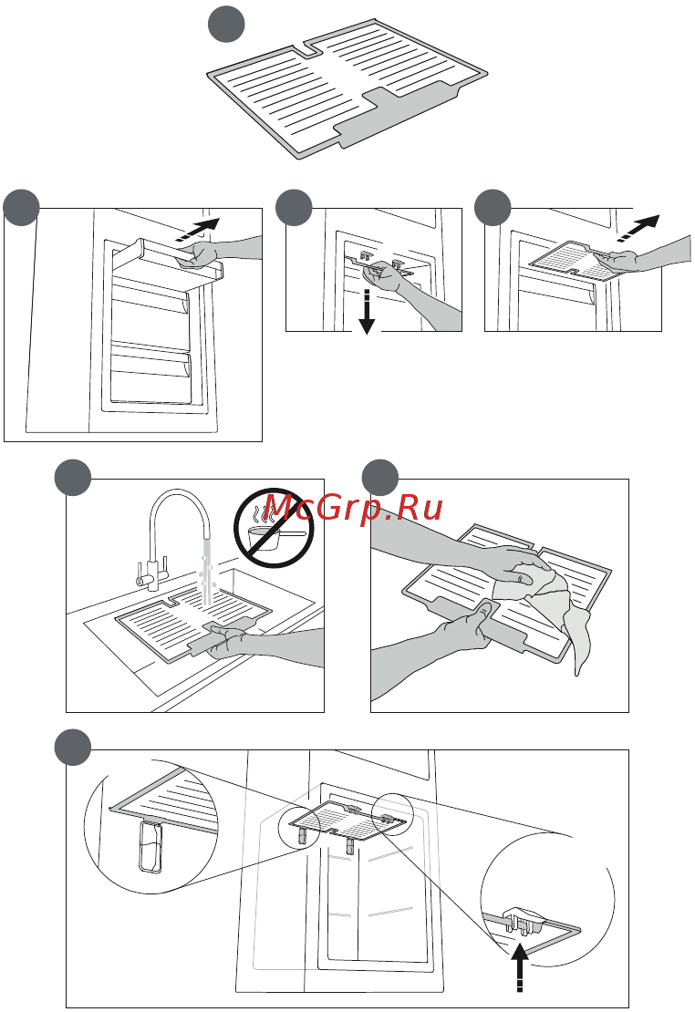 Hotpoint-Ariston BCB 7525 E C AA O3(RU) [4/10] Процедура очистки вкладки stop frost