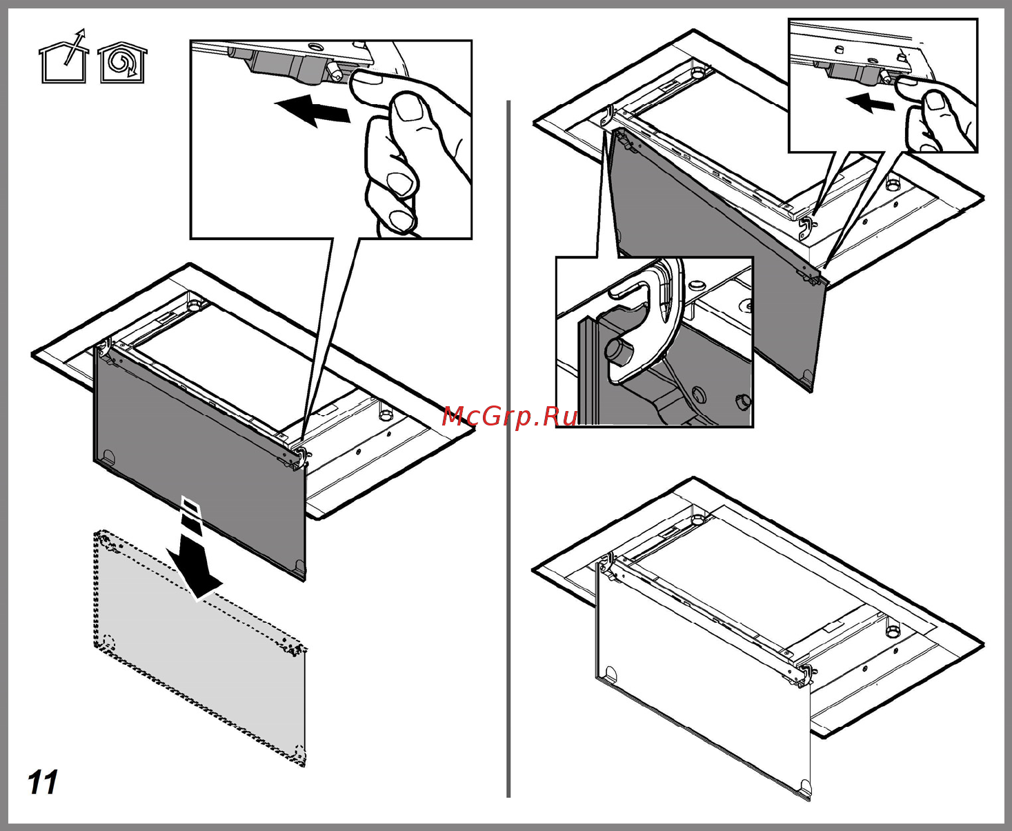 Elica HIDDEN HT IXGL/A/60 PRF0121263 Серебристый Инструкция по эксплуатации онлайн [11/88] 302603