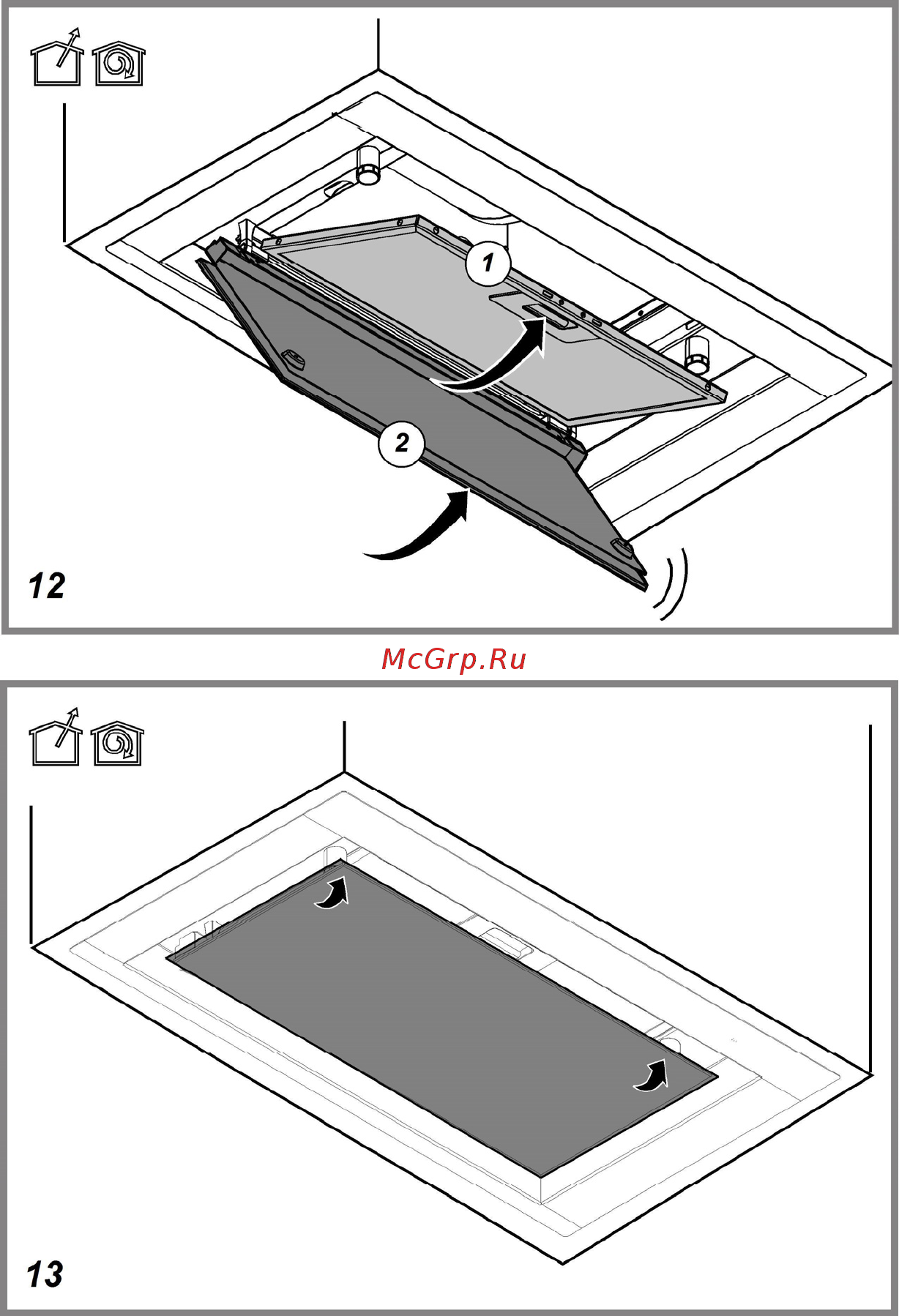 Elica HIDDEN HT IXGL/A/60 PRF0121263 Серебристый Инструкция по эксплуатации онлайн [12/88] 302603