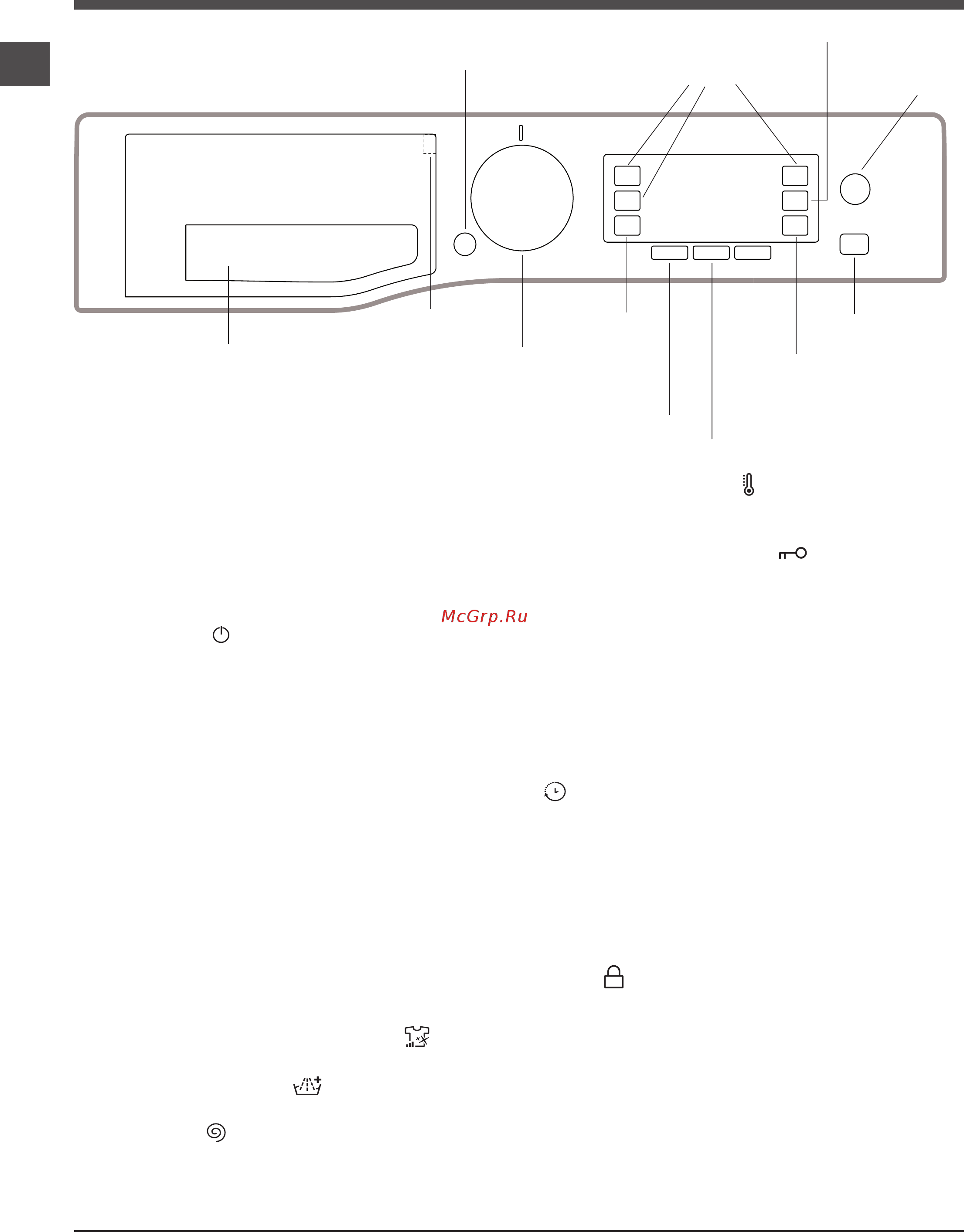 Hotpoint-Ariston RSD 8229 ST X RU [42/48] Кир жуугуч машинаны сүрөттөө
