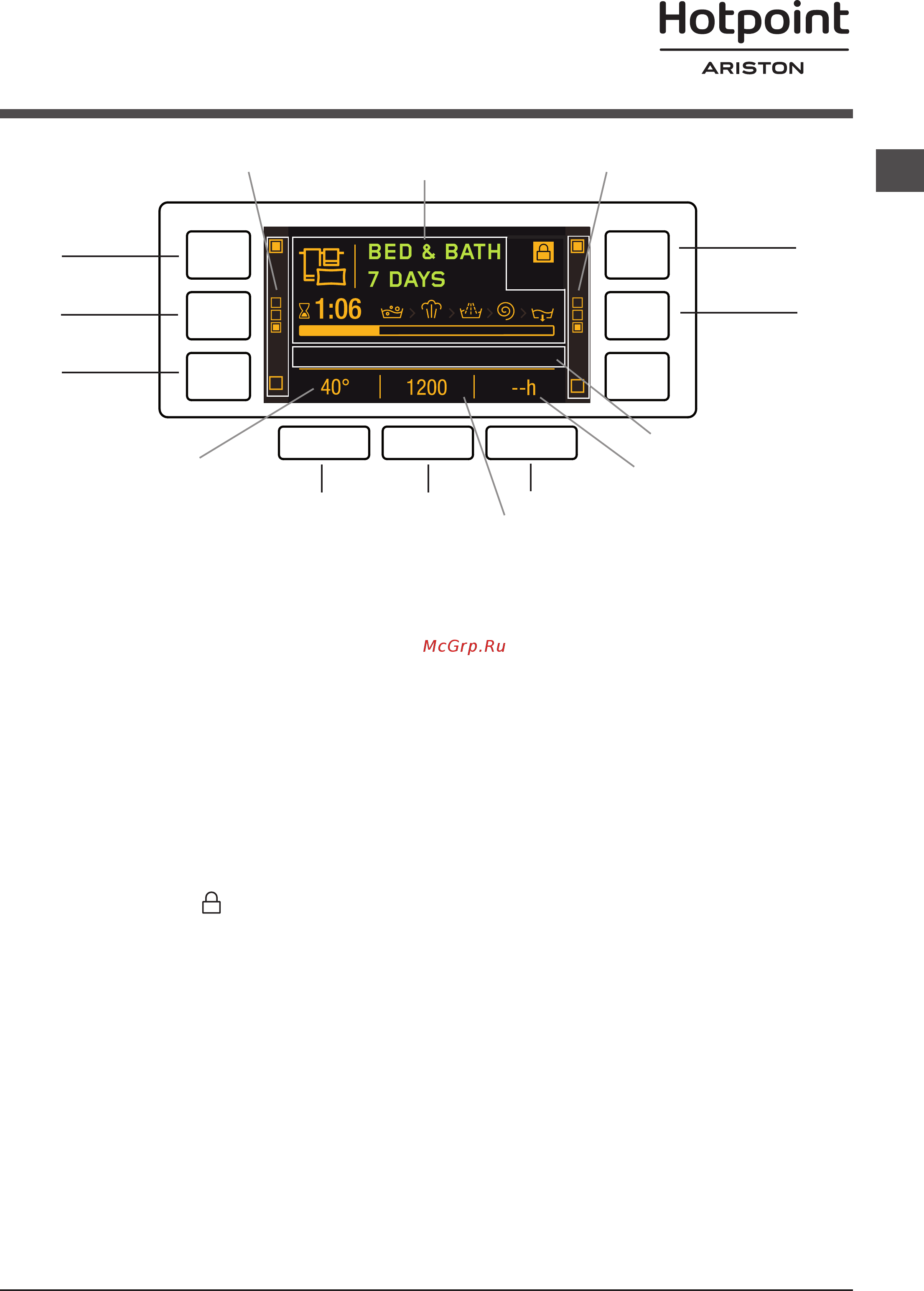 Hotpoint-Ariston RSD 8229 ST X RU [43/48] Дисплей
