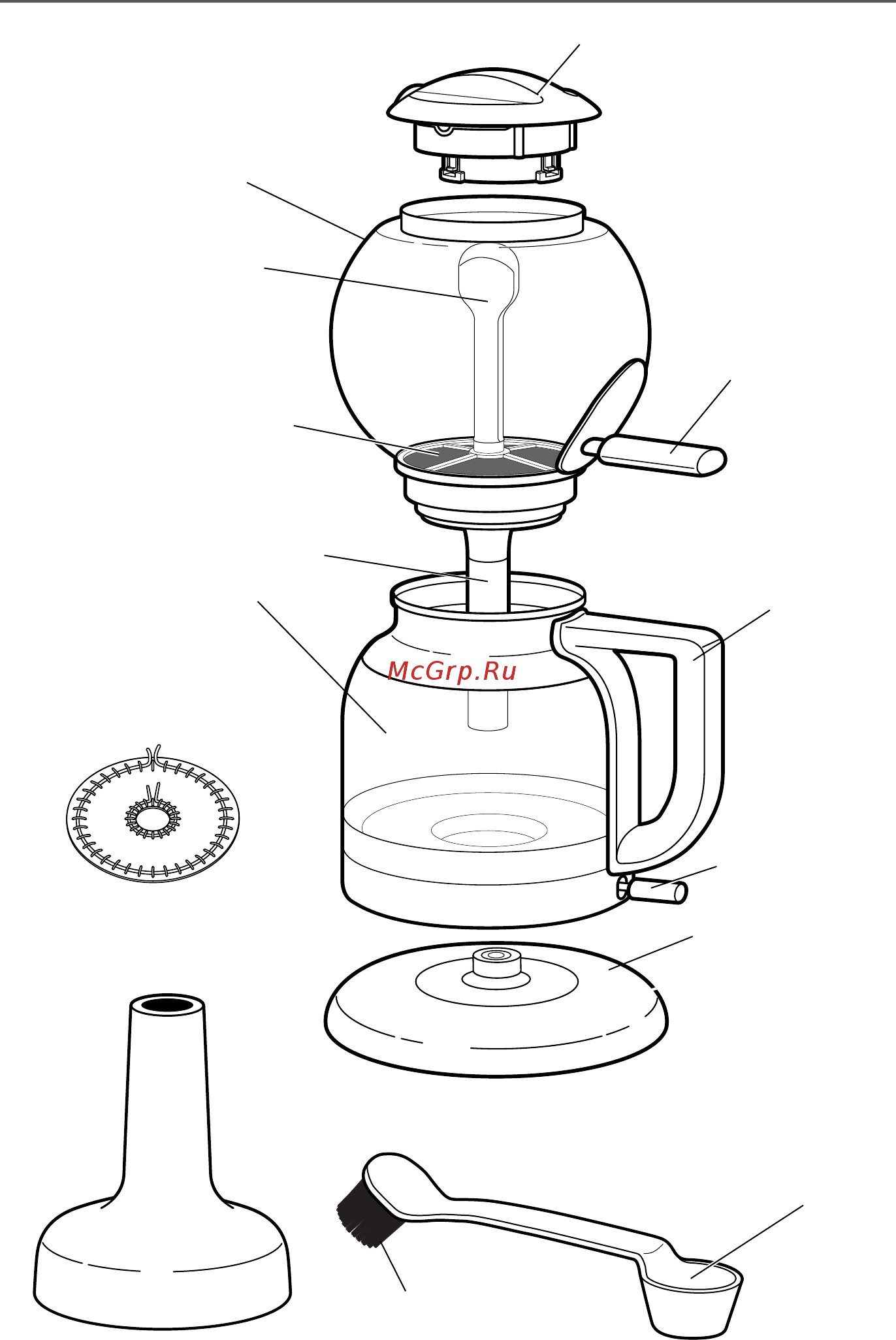 KitchenAid Artisan 5KCM0812EOB [2/14] Части и их характеристики