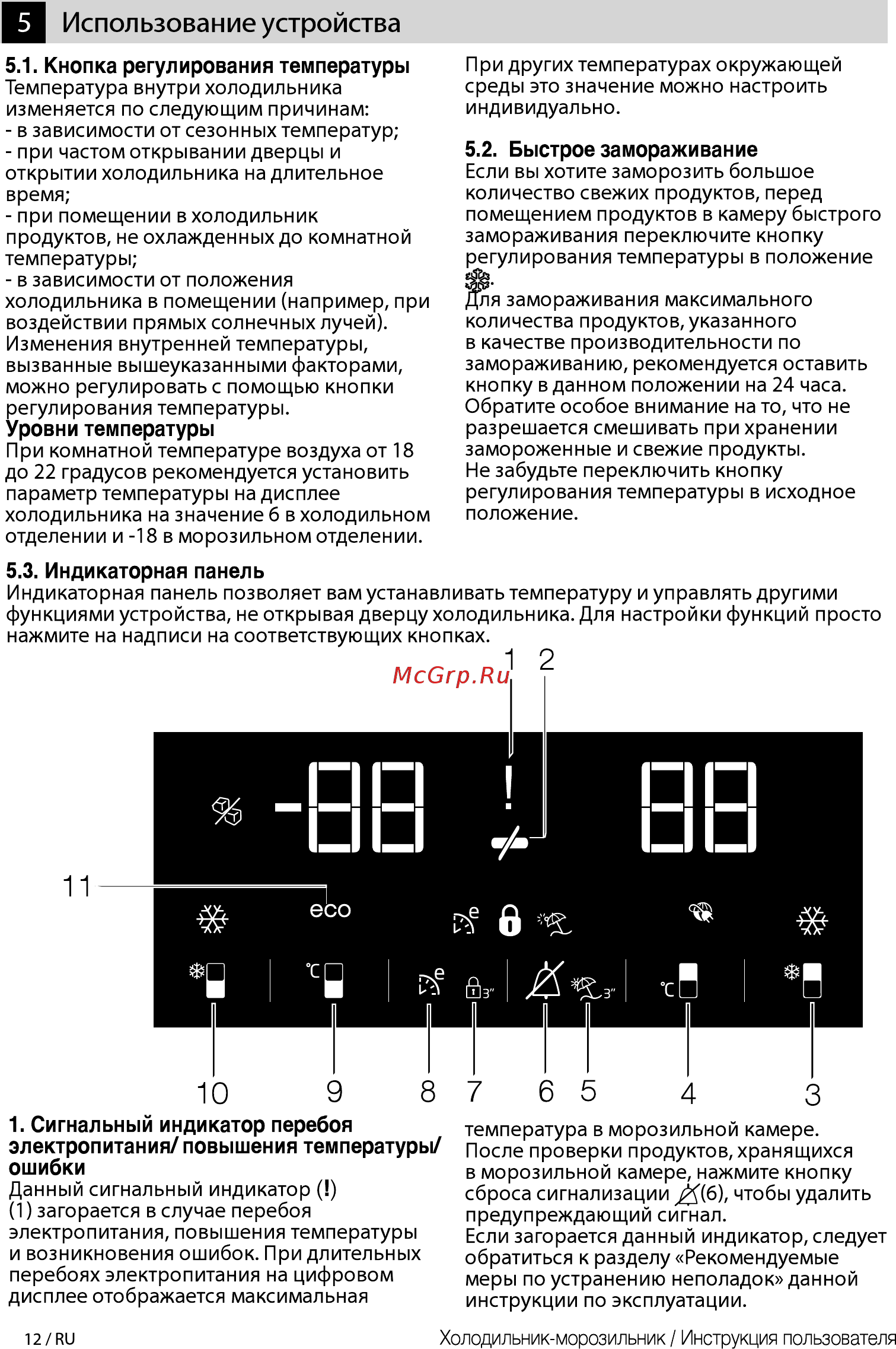 Beko CNMV 5335EA0 W [12/28] Индикаторная панель