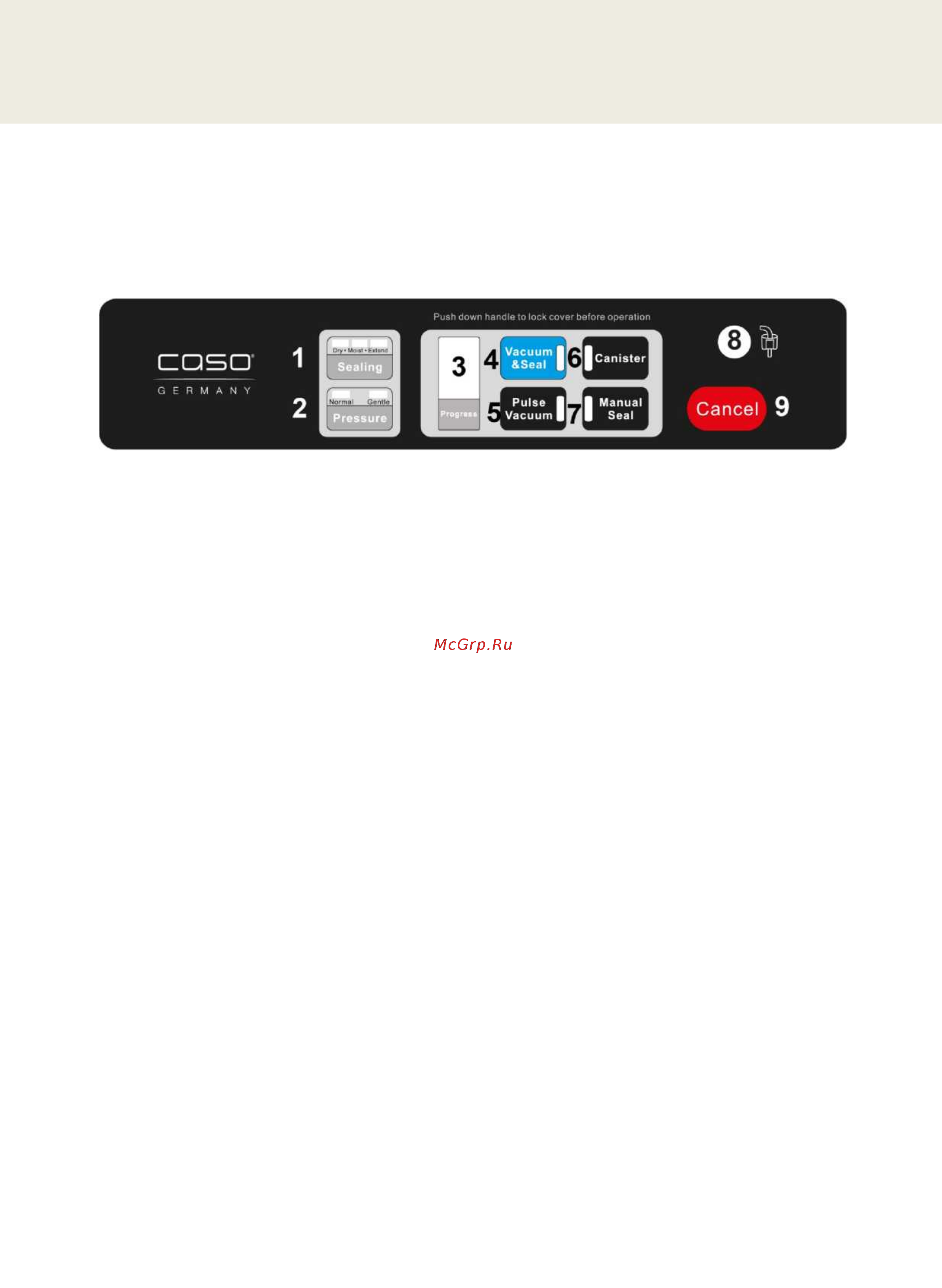 Caso FastVAC 1000 (1410) [10/19] Устройство и функционирование