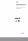 Gorenje BO637ORAW Инструкция по эксплуатации