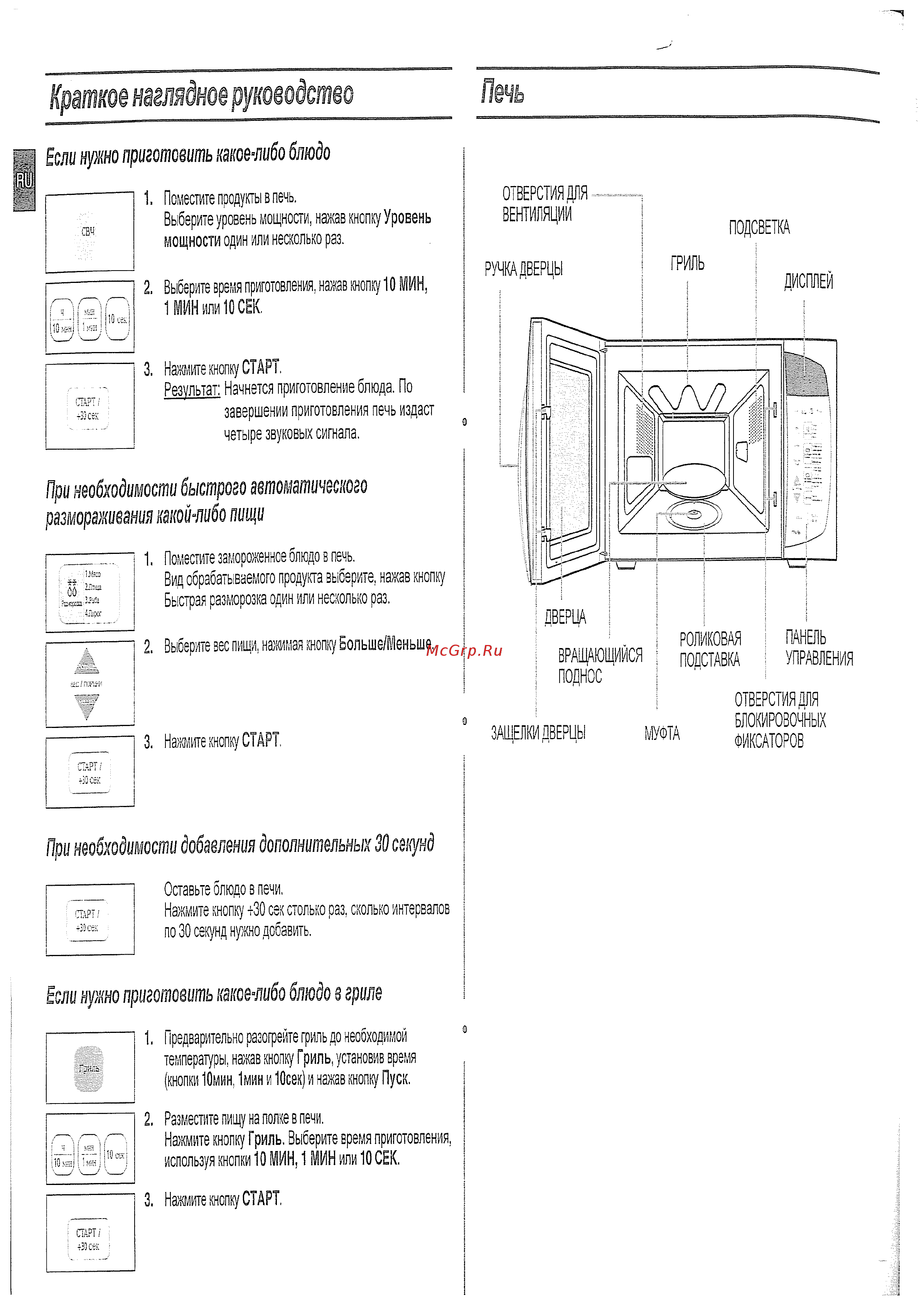 Samsung CE-283 DNR (RU) [2/24] Краткое наглядное руководство