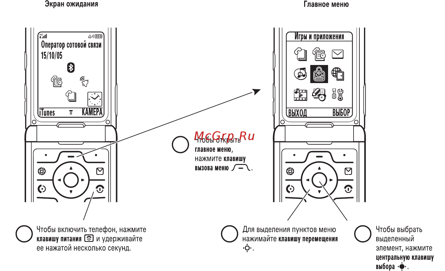 Motorola V3i red Инструкция по эксплуатации онлайн [3/131] 237302