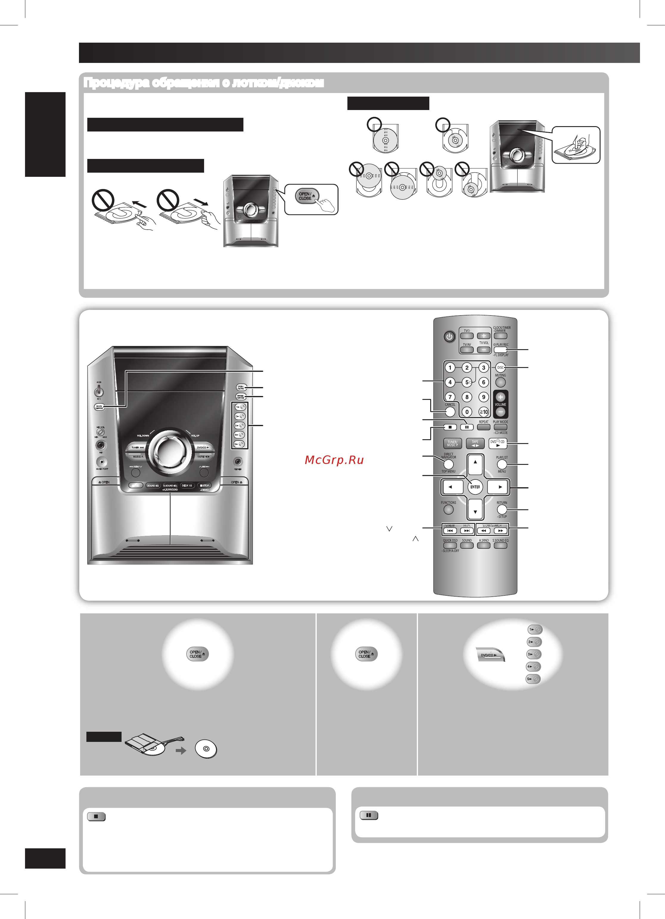 Panasonic SC-VK450 EE-S [10/37] Диски основное воспроизведение