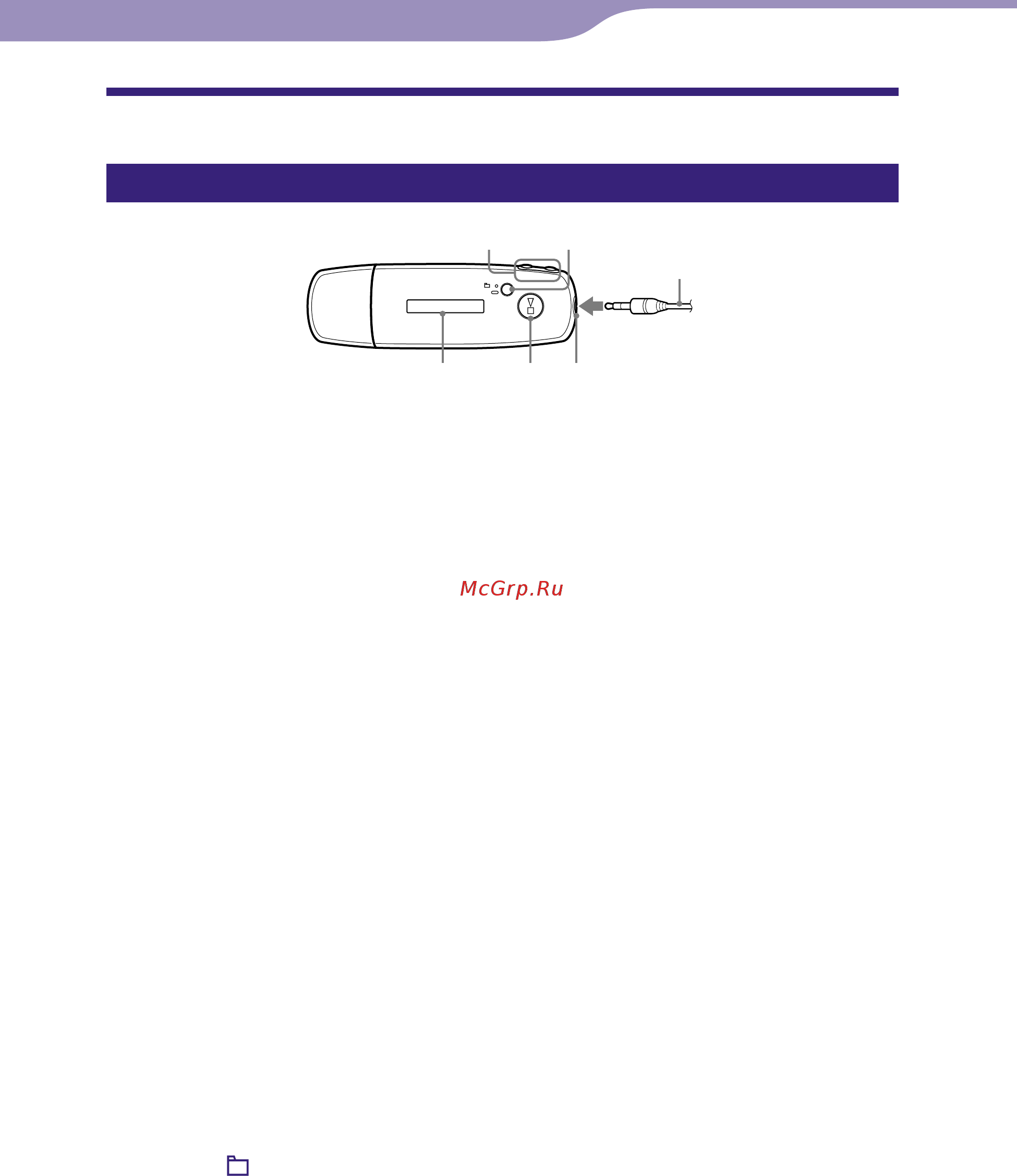 Sony NW-E003F/S (1Gb) [8/78] Основные операции