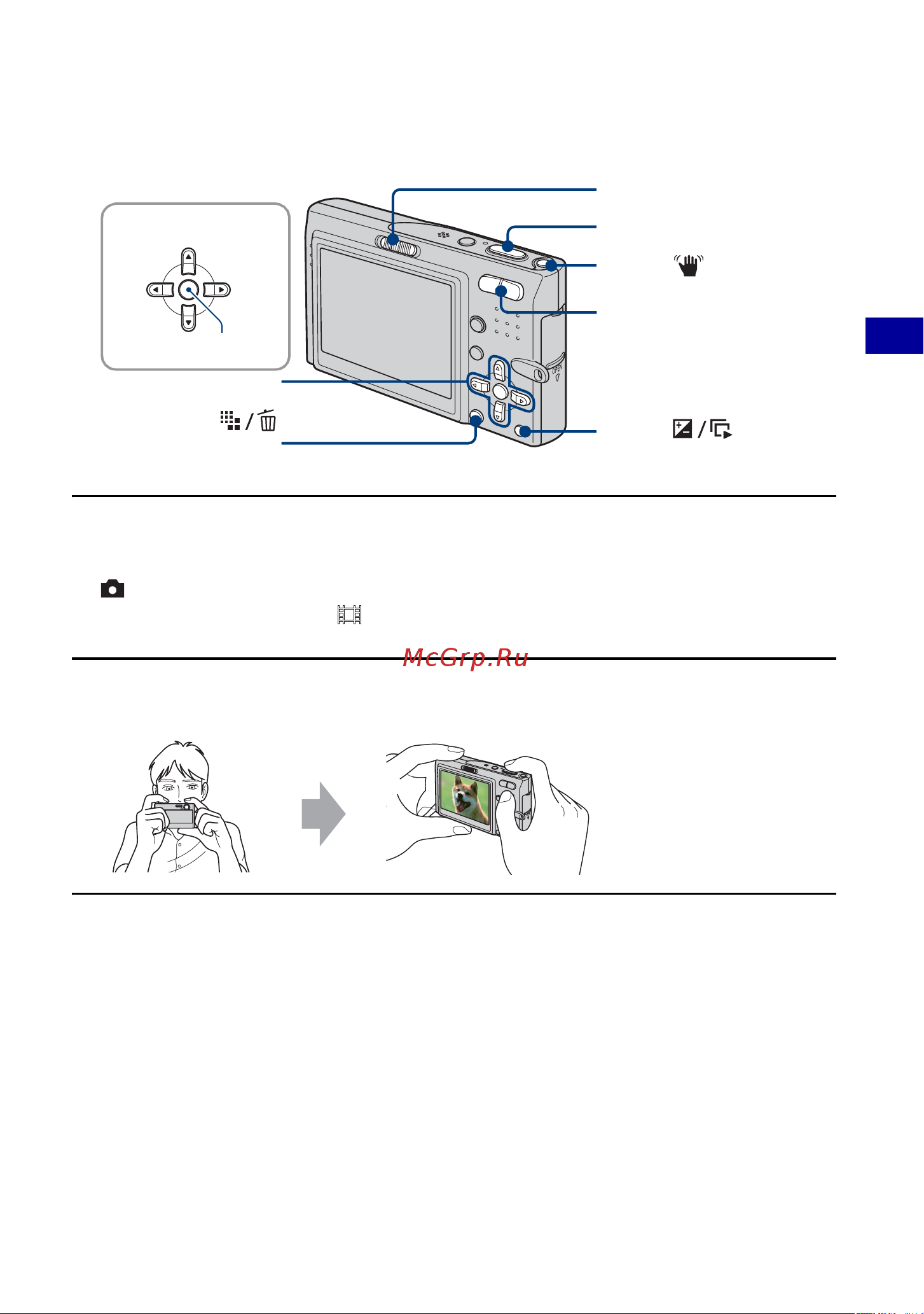 Sony Cyber-Shot DSC-T10 [21/128] Простая съемка изображений режим автоматической регулировки