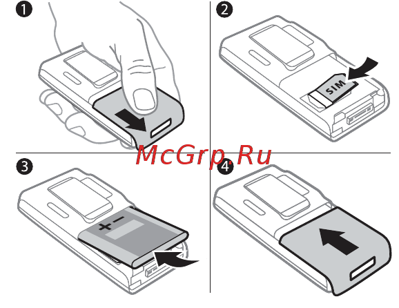 SonyEricsson K790i silver [6/125] Sim карта и аккумулятор