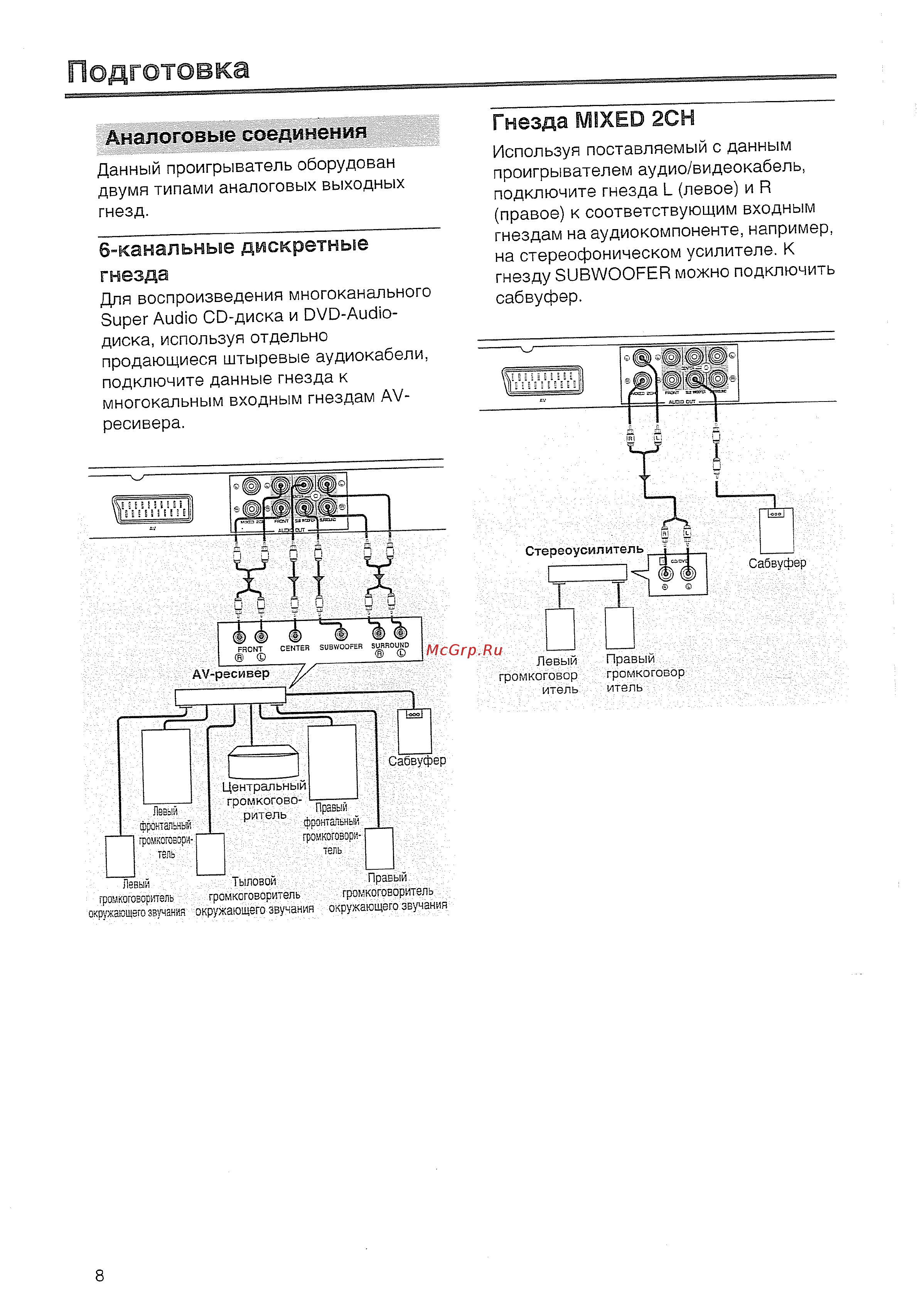 Yamaha DVD S657 S [9/41] Гнезда mixed 2сн