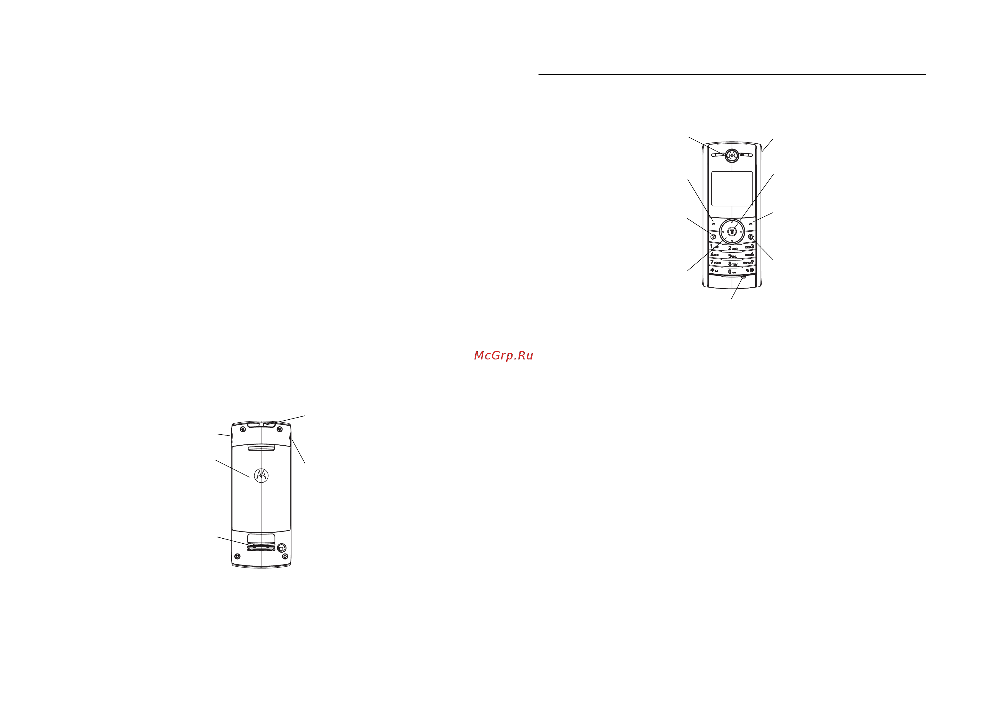 Motorola W208 black Инструкция по эксплуатации онлайн