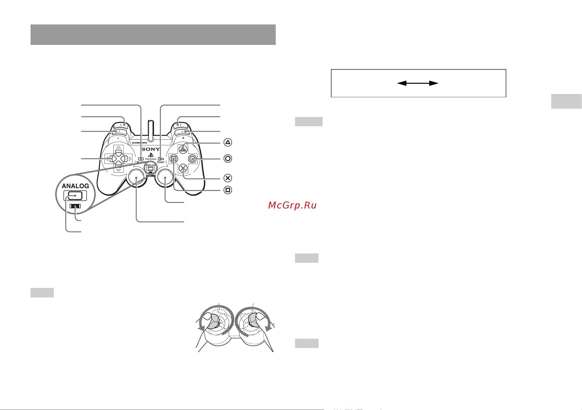 Sony 2(sl).St.Pin [17/112] Using the analog controller dualshoc