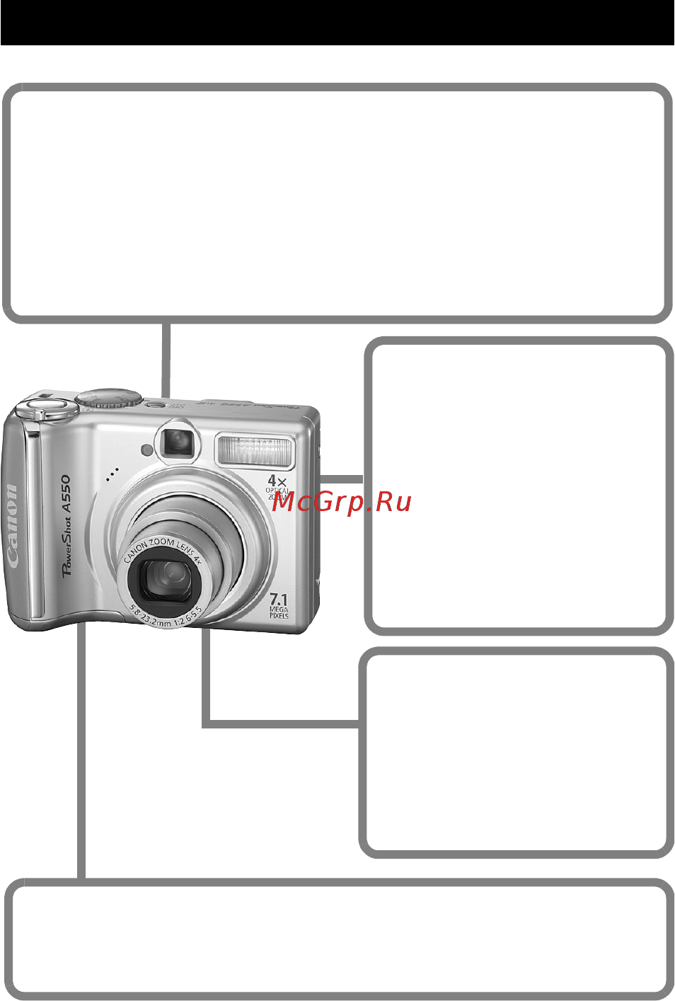 Canon A550 Silver [2/122] Основные функции