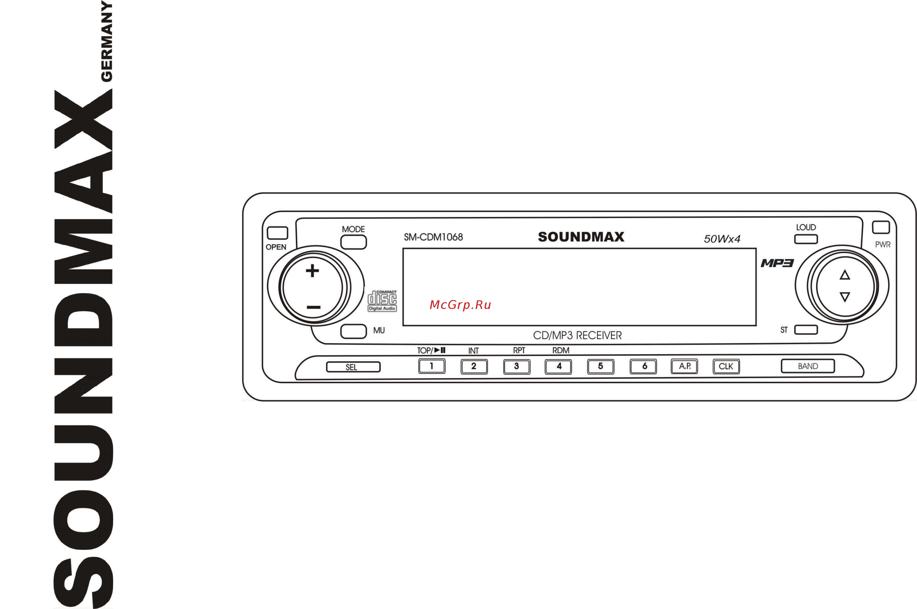 Soundmax CDM1068+503 Инструкция по эксплуатации онлайн
