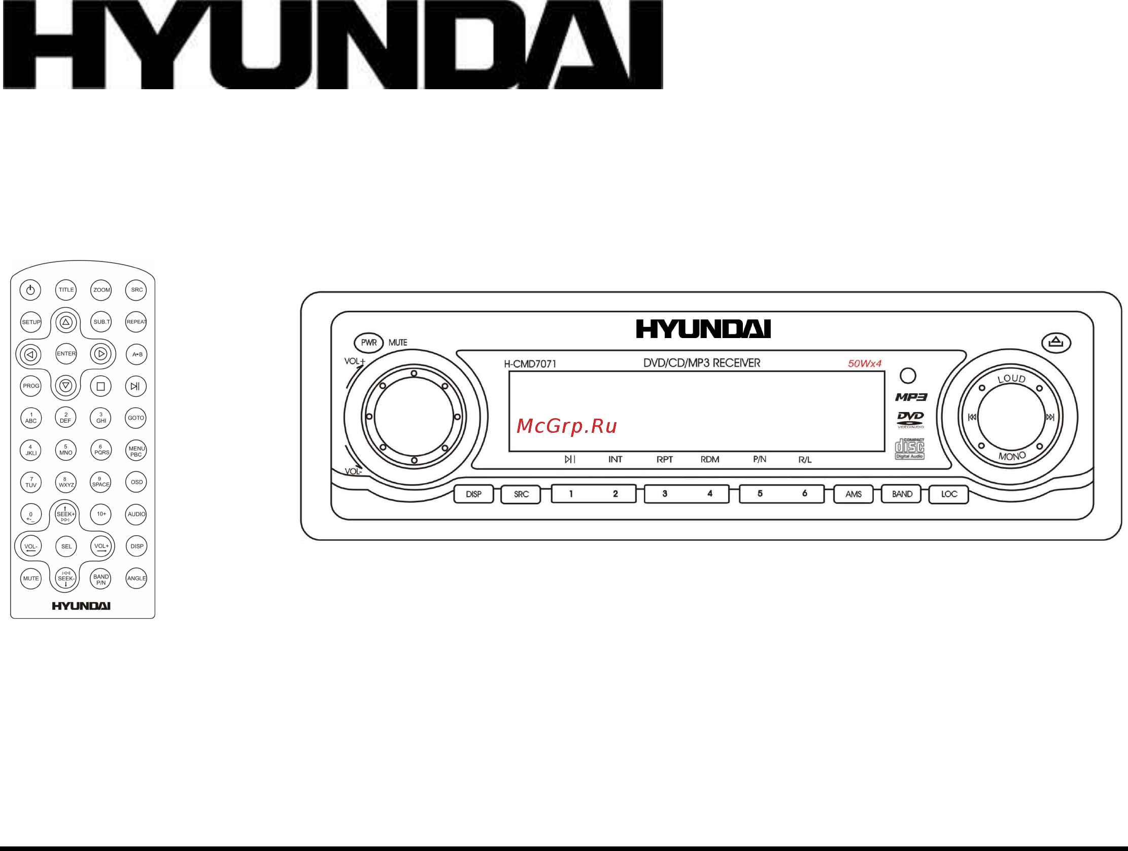 Hyundai CMD7071 Инструкция по эксплуатации онлайн
