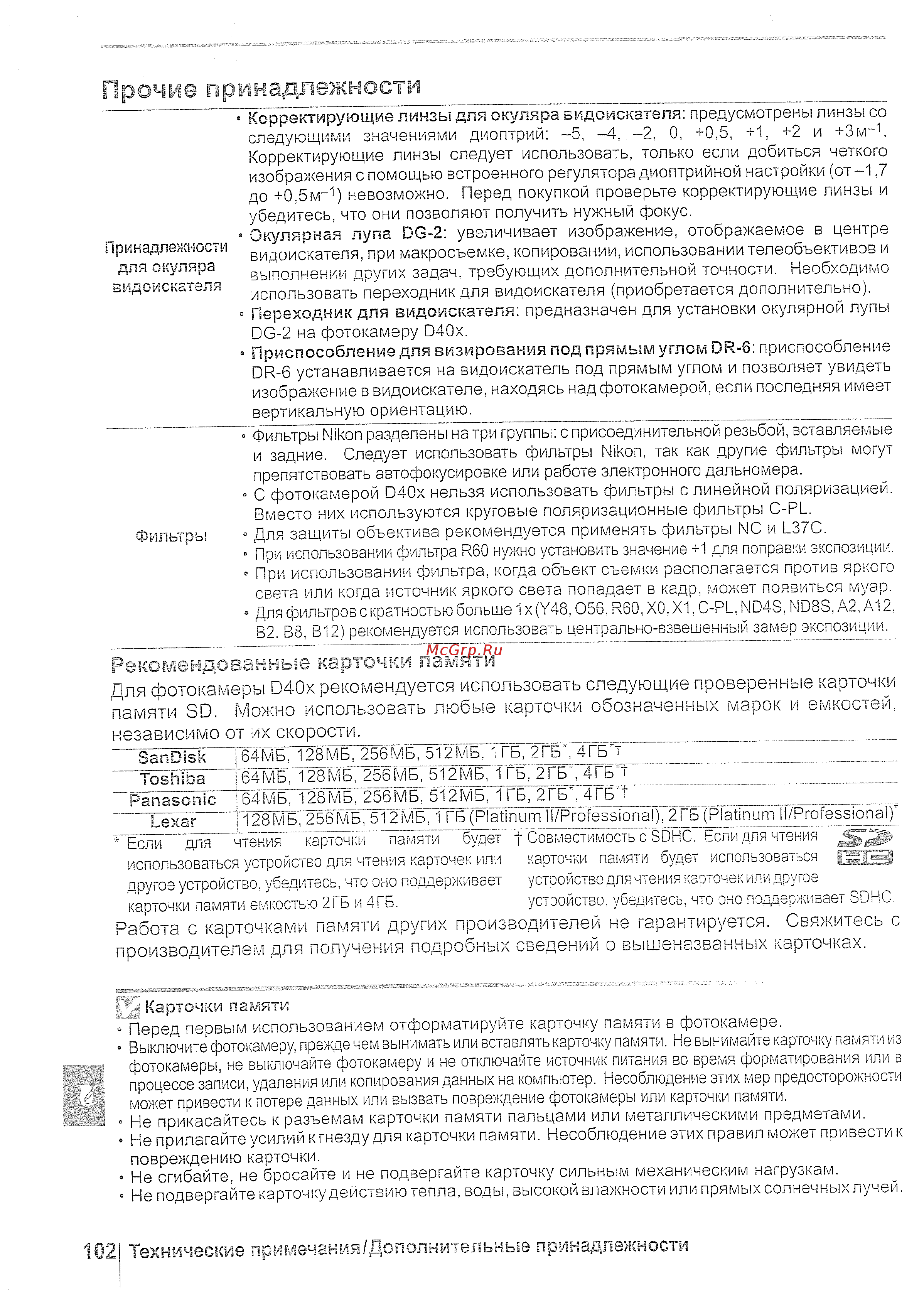 Nikon D40 18-55 black [114/140] Прочете принадлежности ___________________________________