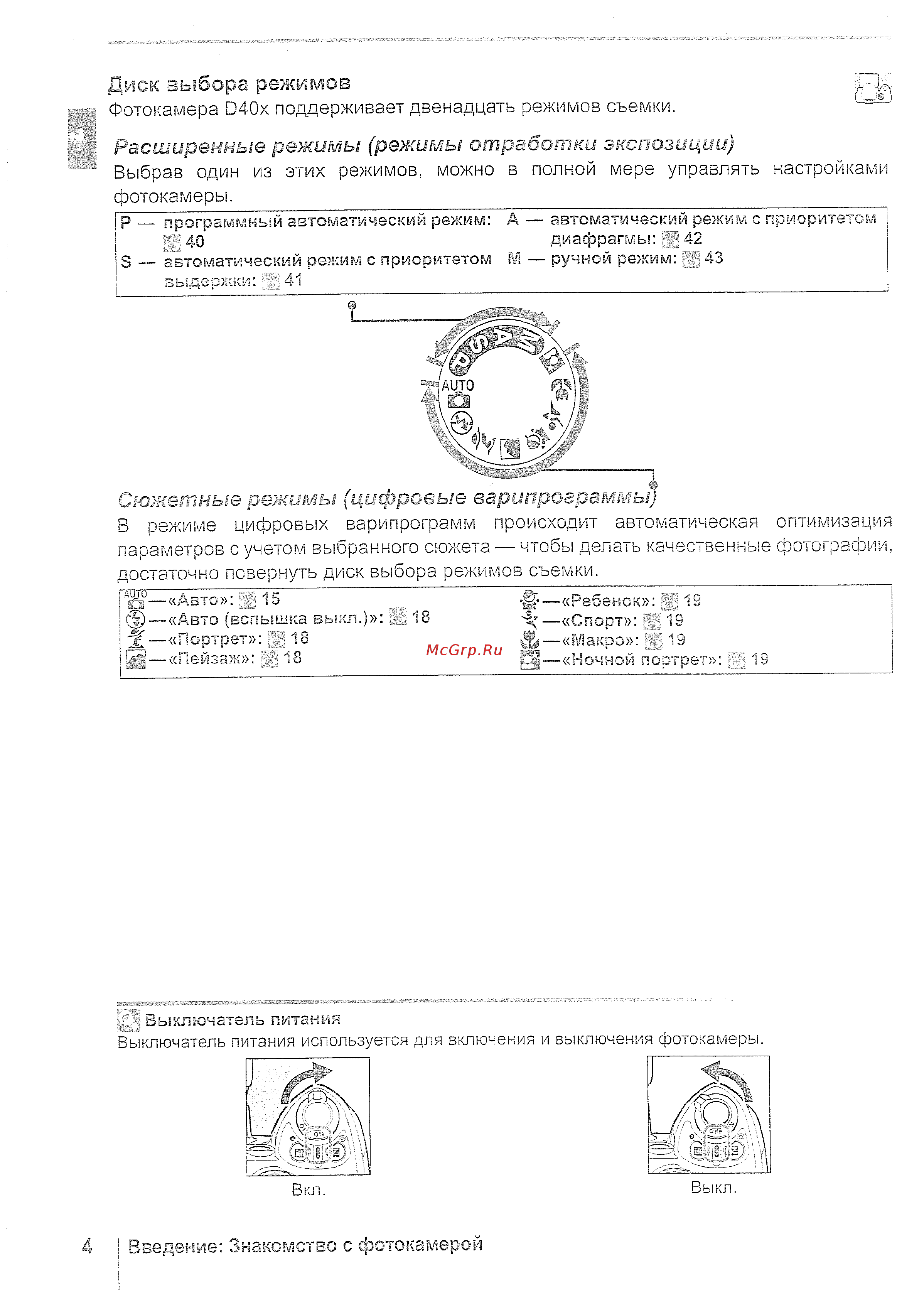 Nikon D40 18-55 black [16/140] Диск выбора режимов фд