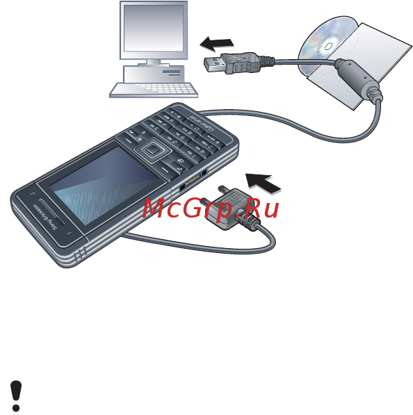 SONY-ERICSSON C902 black [62/96] Перед использованием кабеля usb