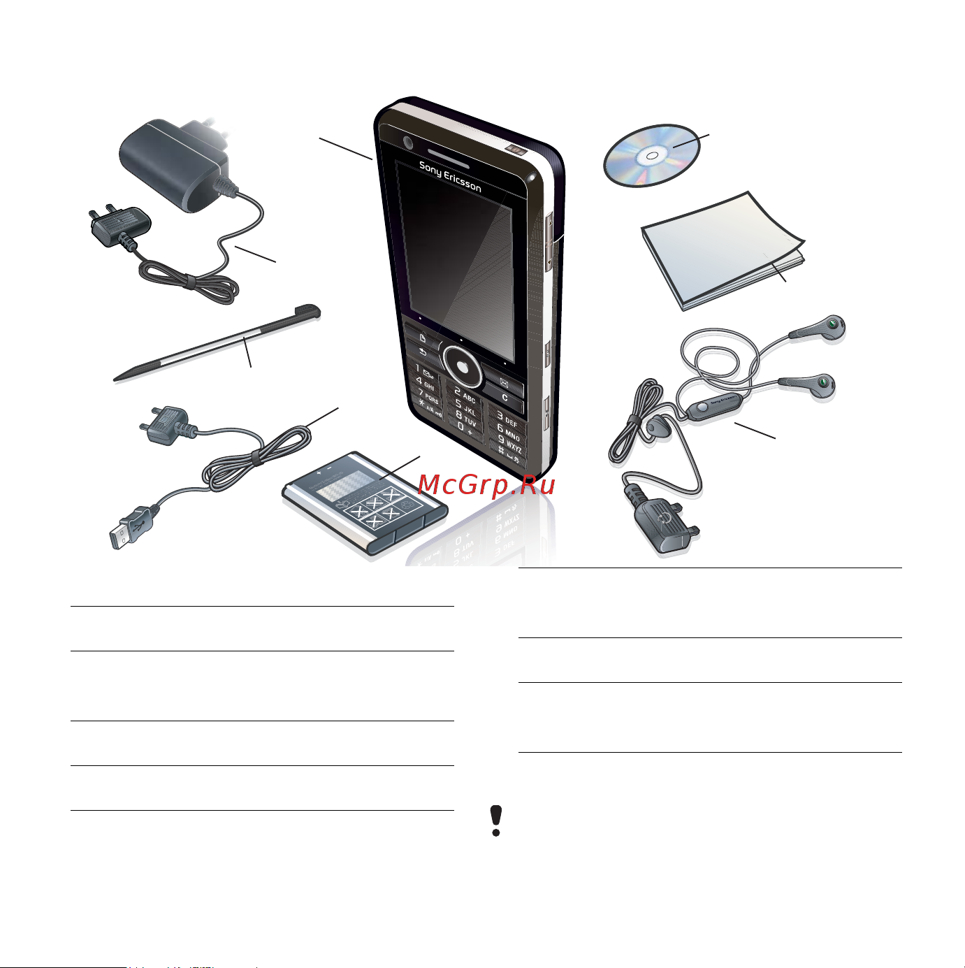 SONY-ERICSSON G900 BROWN [10/88] Комплект поставки