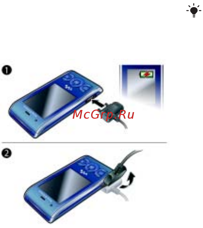 SONY-ERICSSON W595 Cosmopolitan White [12/105] Зарядка аккумулятора