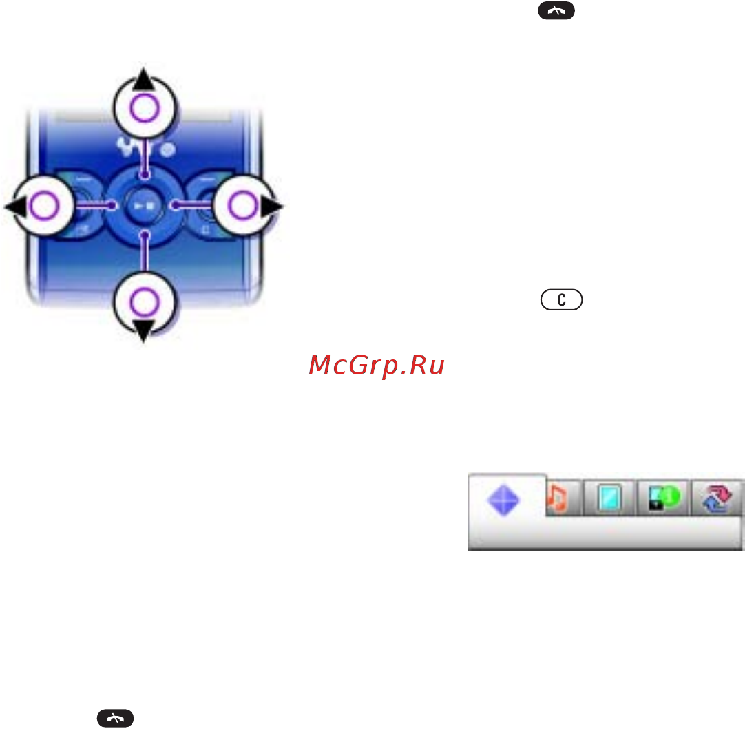 SonyEricsson W595  Cosmopolitan Flower [17/105] Работа с меню