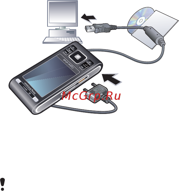 SonyEricsson C905 n/black [33/105] Кабель usb