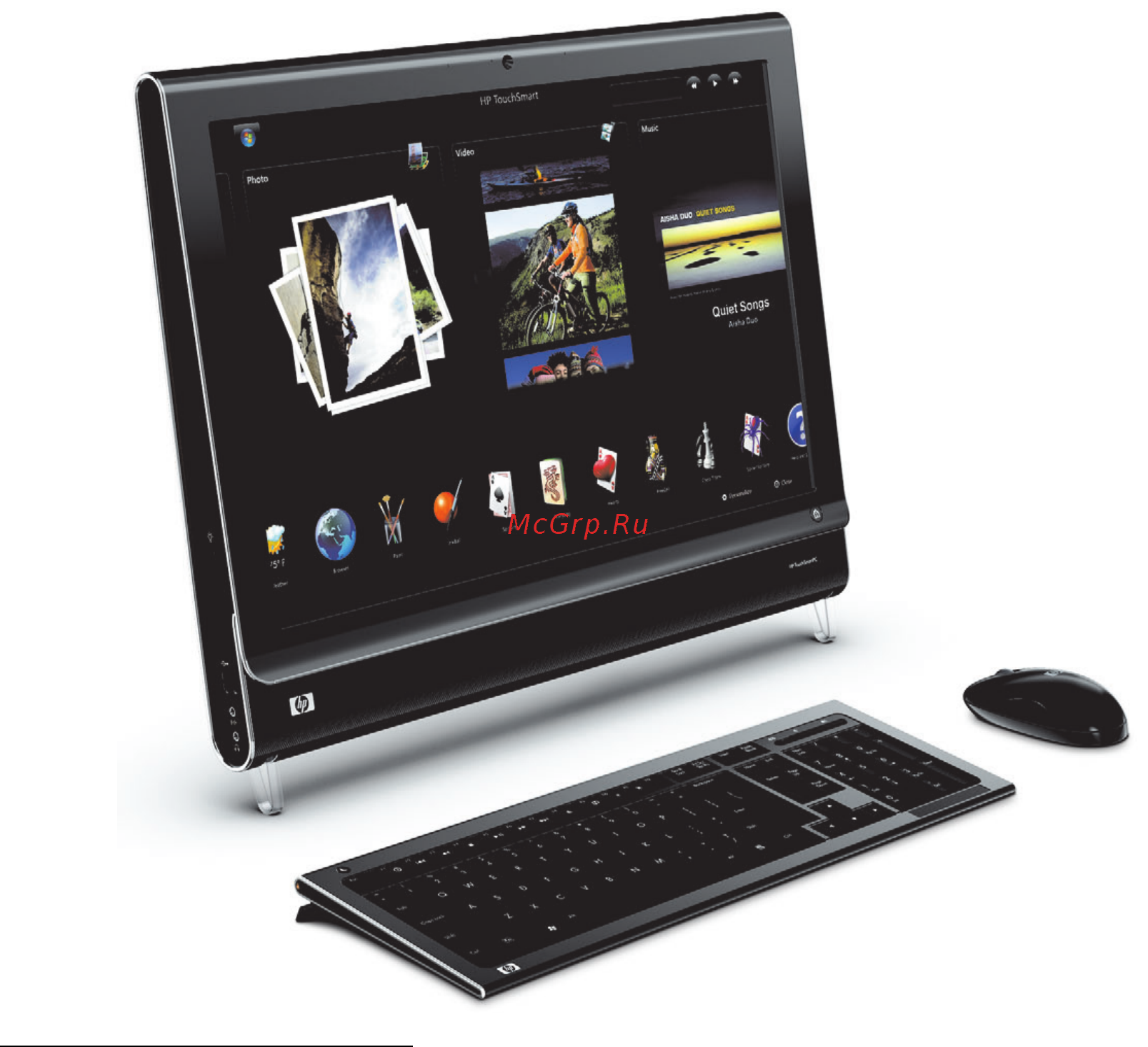 HP TS IQ512ru [9/76] Знакомство с компьютером hp touchsmart