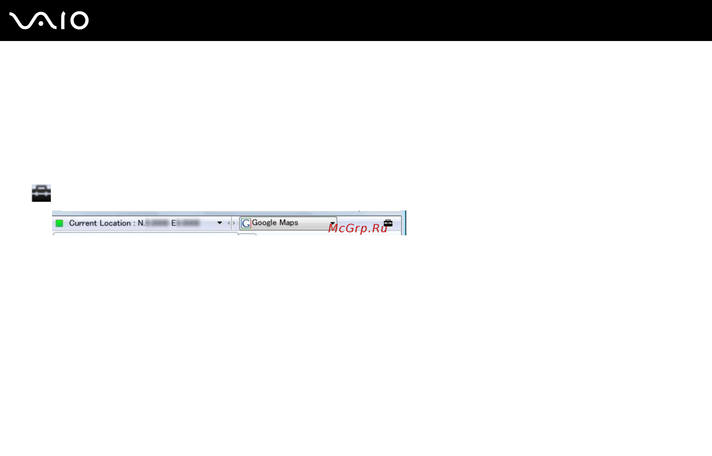 Sony VGN-P11ZR /W [64/175] Индивидуальная настройка функции поиска позиций vaio vaio location search