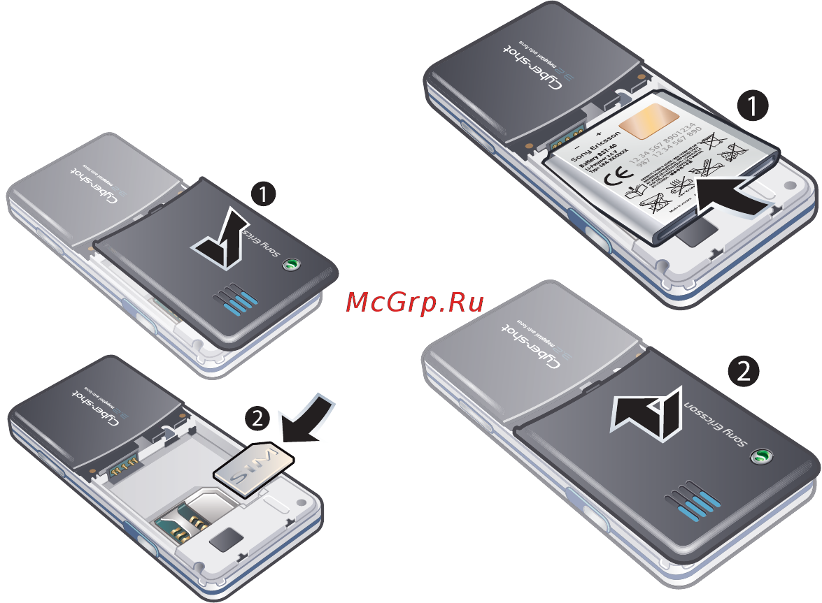 SONY-ERICSSON C510 black [9/102] Начало работы