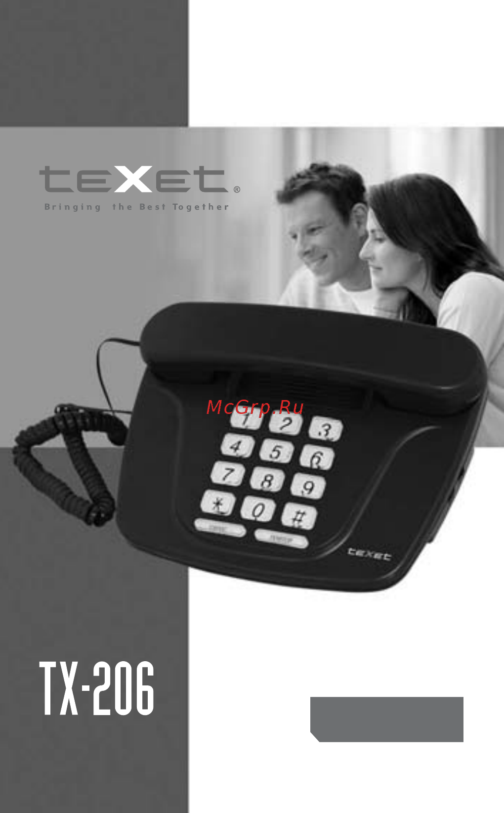 Texet TX-206 вишневый Инструкция по эксплуатации онлайн