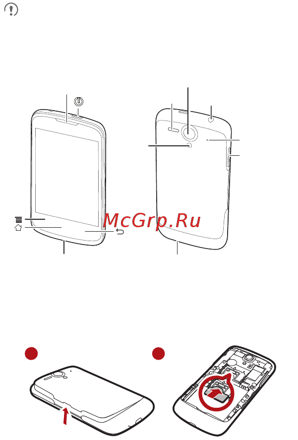 Huawei Ascend G300 Black [4/33] Снимите крышку аккумулятора
