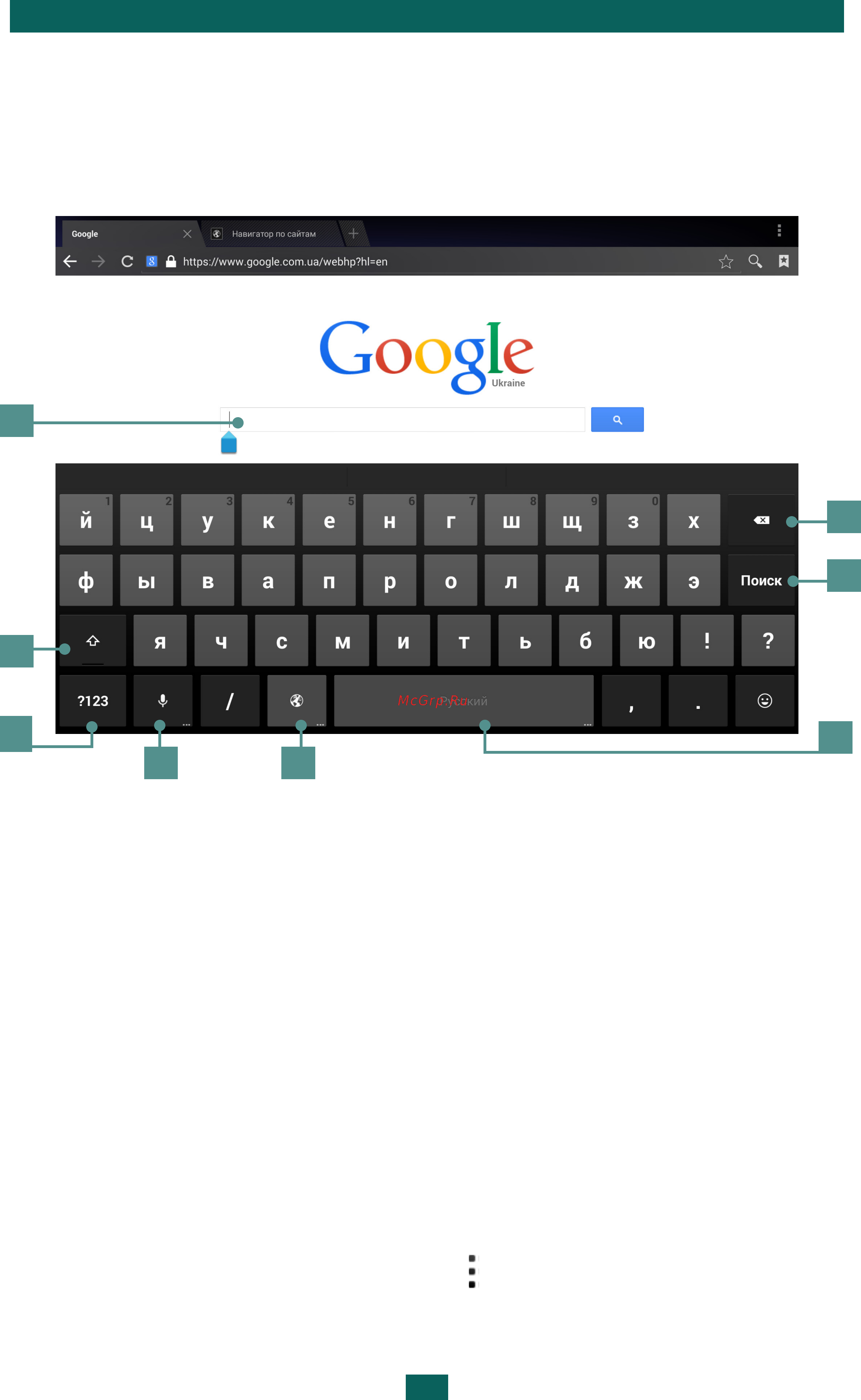 PocketBook SURFpad 4 M (PBS4-785-D-CIS) [13/50] Работа с клавиатурой