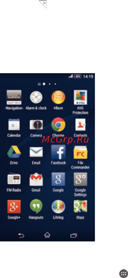 Sony Xperia E4 Dual E2115 White [16/127] Экран приложений
