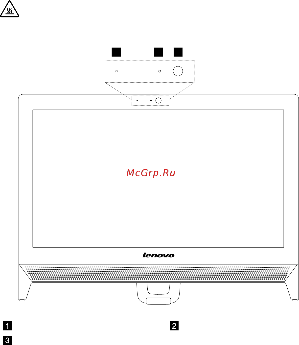 Lenovo IdeaCentre C20-30 (F0B2002JRK) [7/47] Вид компьютера спереди