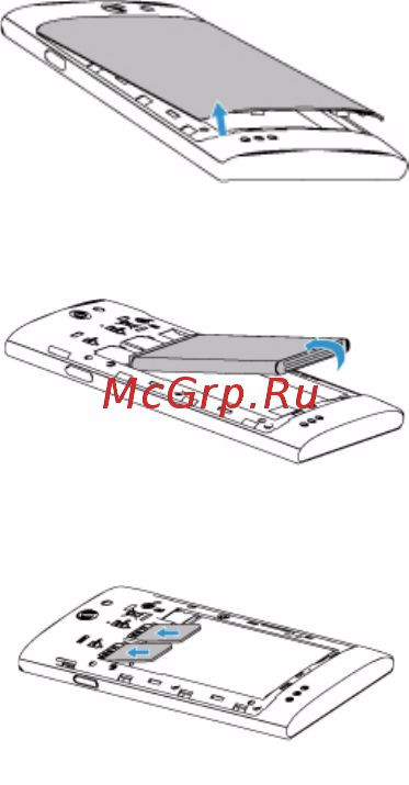 Philips S309 Black [7/101] Вставьте sim карты