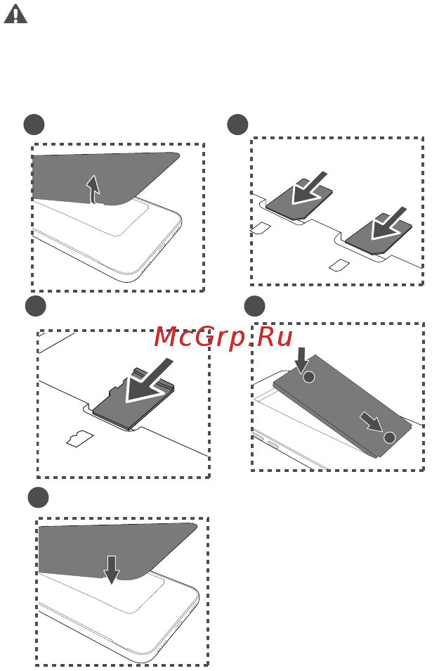 Huawei Ascend Y6 Black (SCL-L21) [4/38] Вставьте sim карту в соответствующий слот иначе телефон не сможет ее распознать
