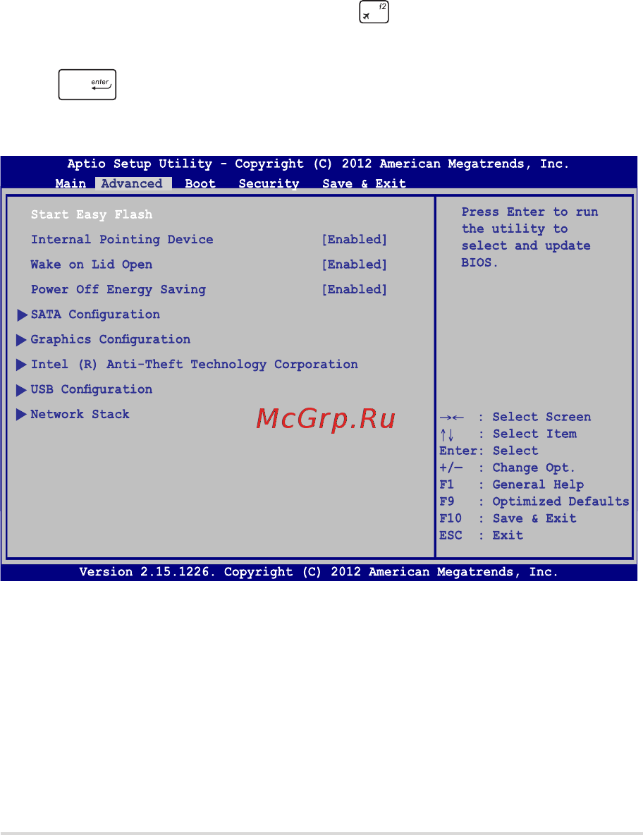 Asus K501LB-DM121H [81/120] Для обновления bios выполните следующее