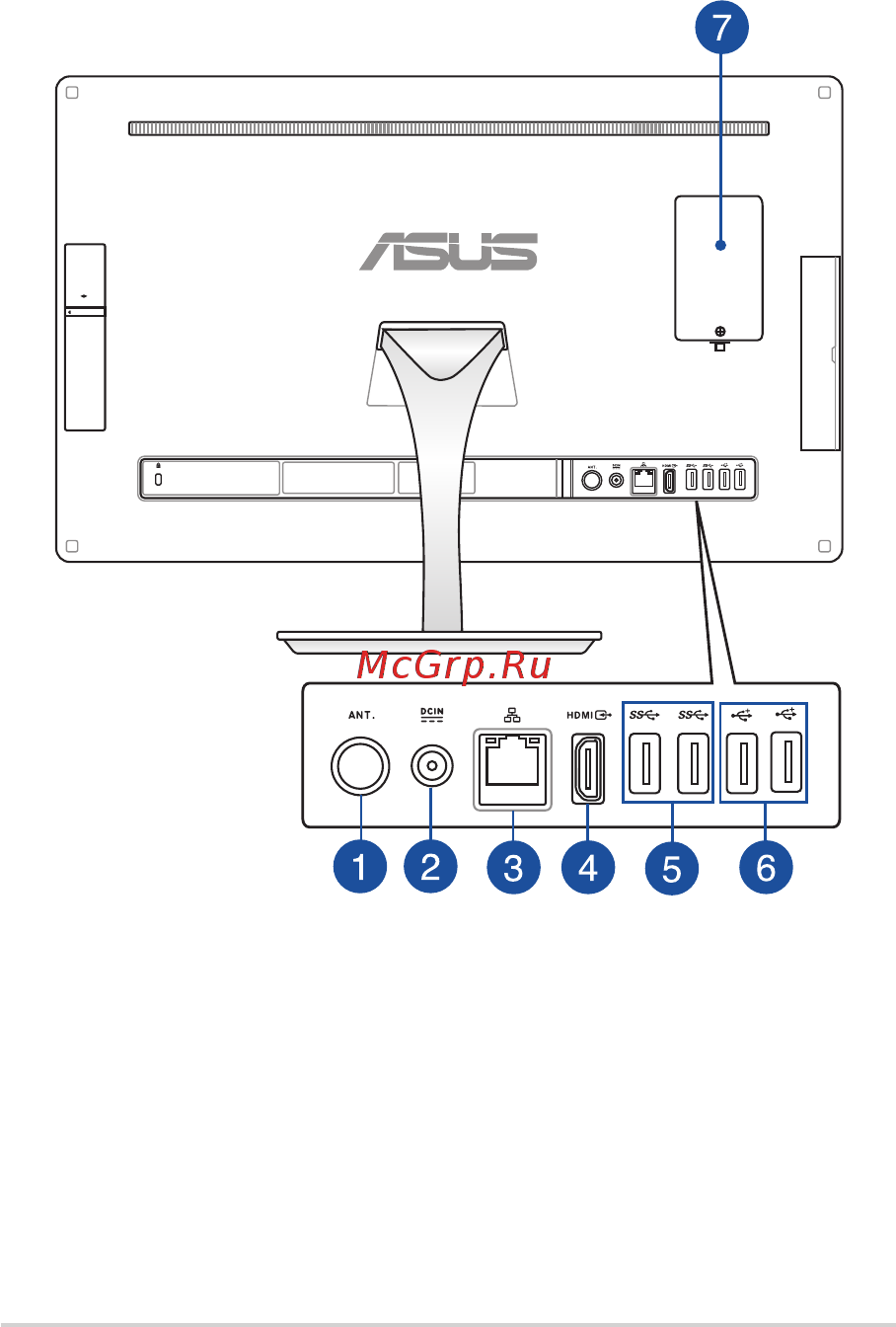 Asus ET2323INK-BC005R [15/76] Вид сзади