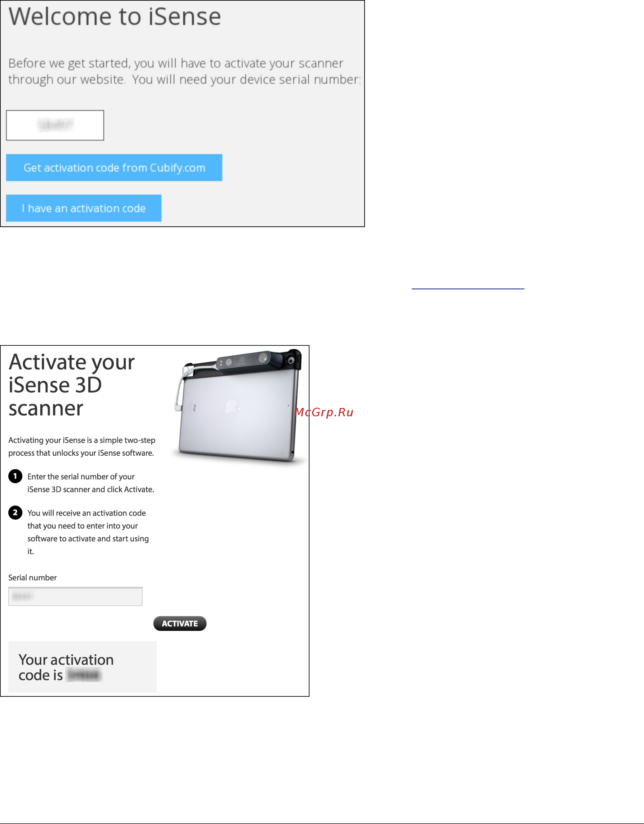 3D Systems iSense для iPad Mini 350417 [6/14] Активируйте сканер