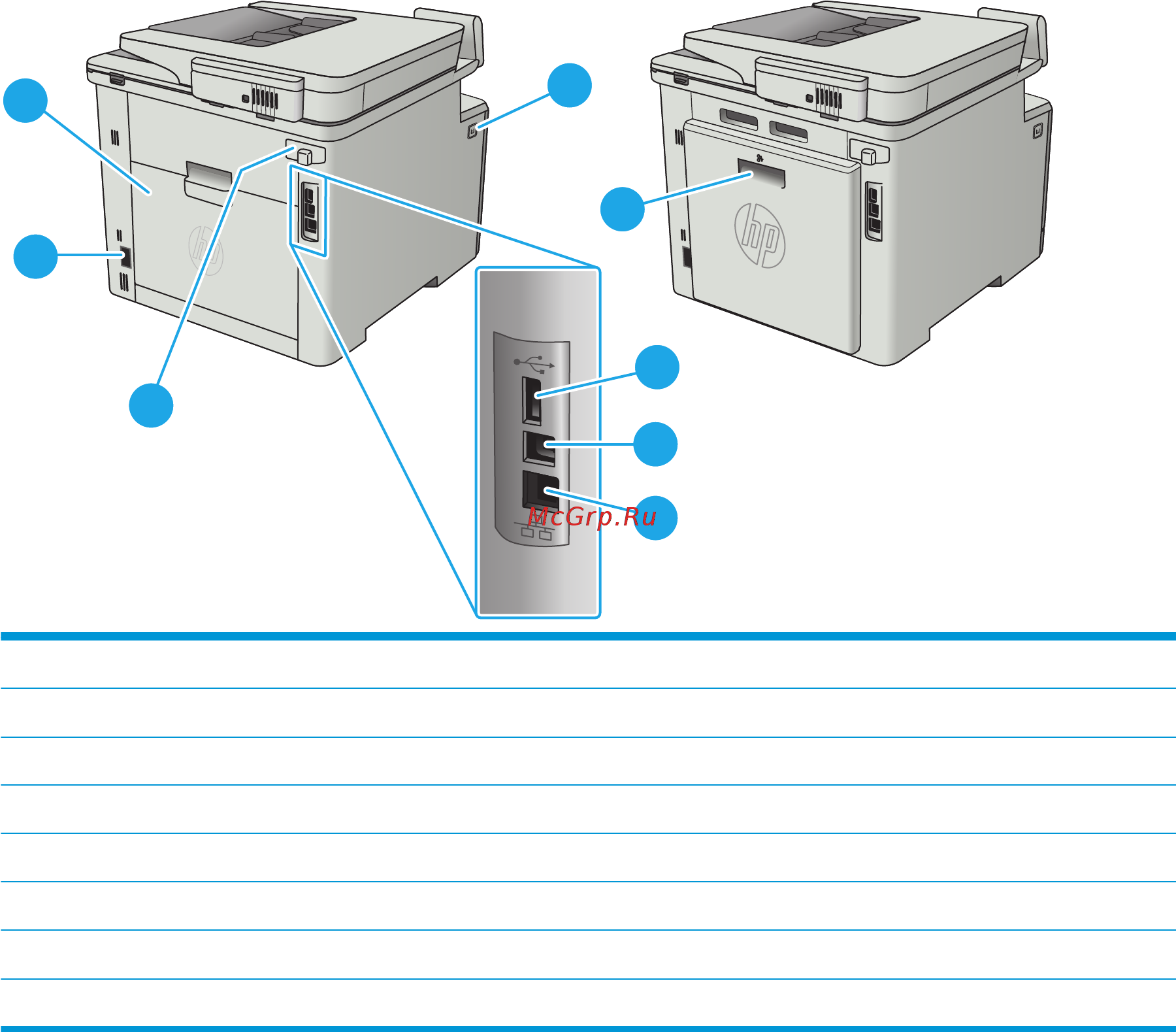 HP Color LaserJet Pro M477fnw (CF377A) [15/186] Вид принтера сзади